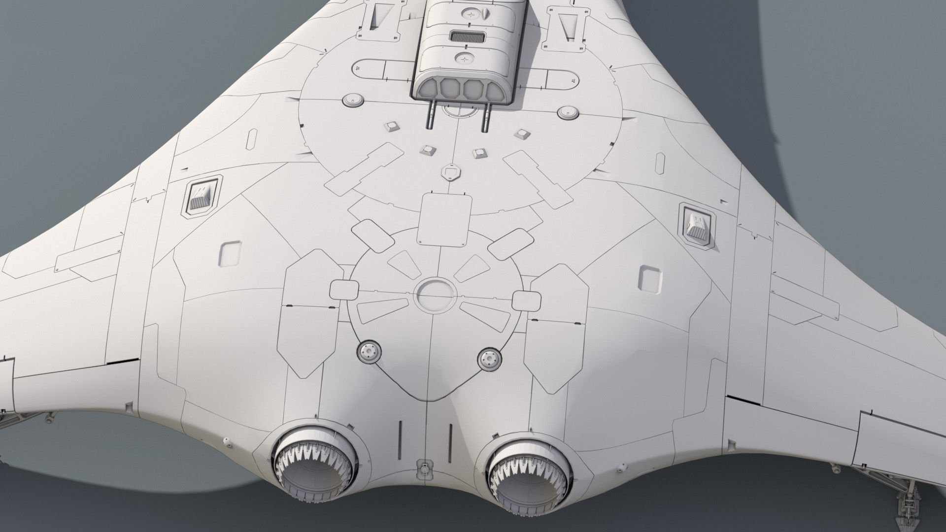 3D SpaceFighter Raptor  3D model_34