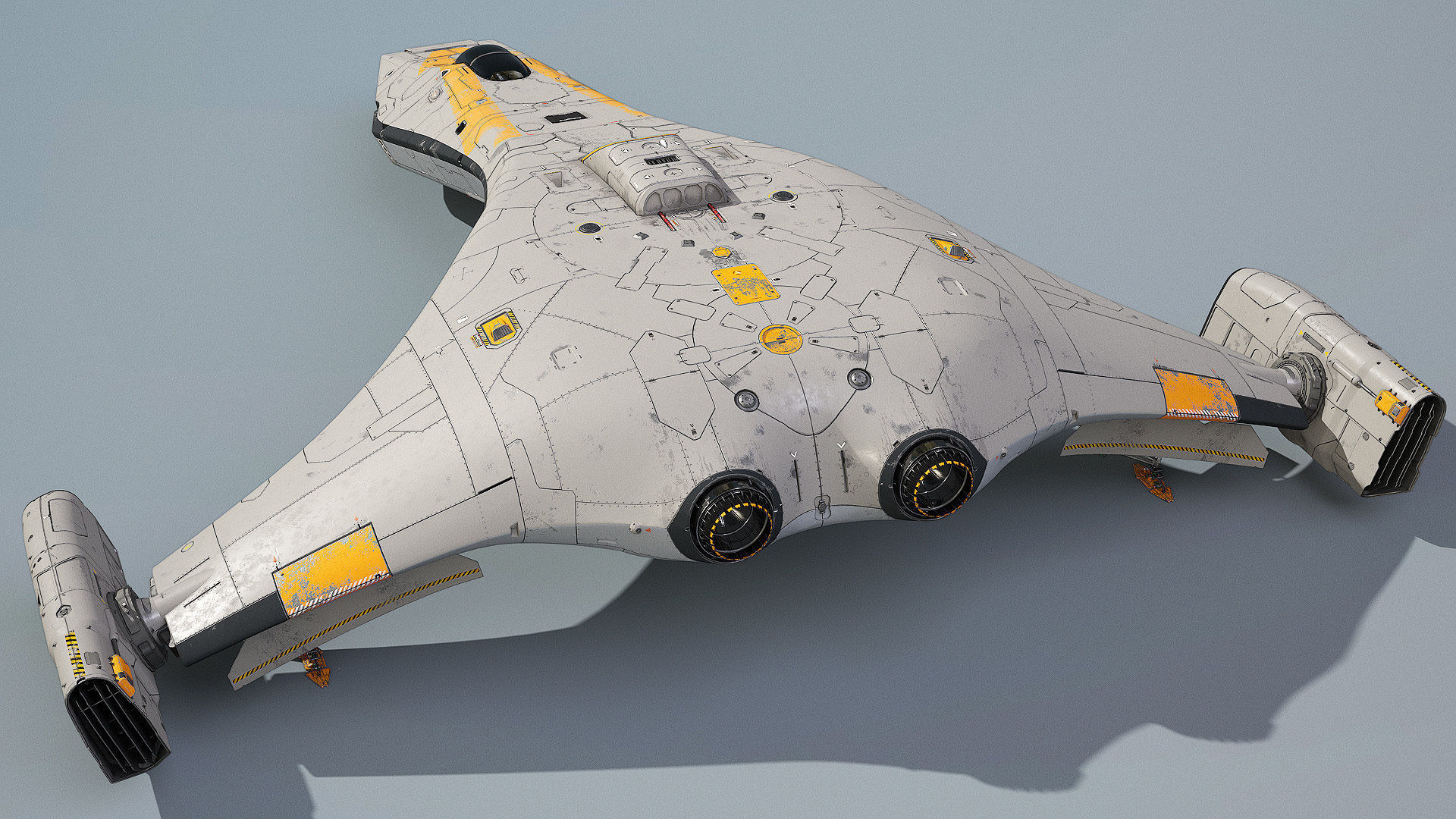 3D SpaceFighter Raptor  3D model_3