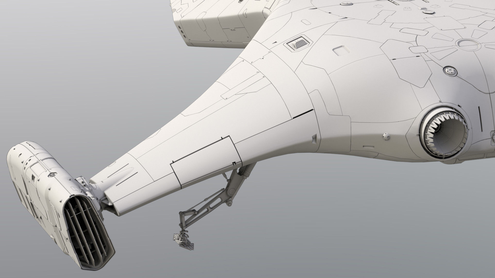 3D SpaceFighter Raptor  3D model_32
