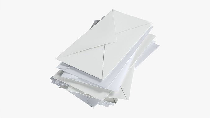 Envelope stack 3D model