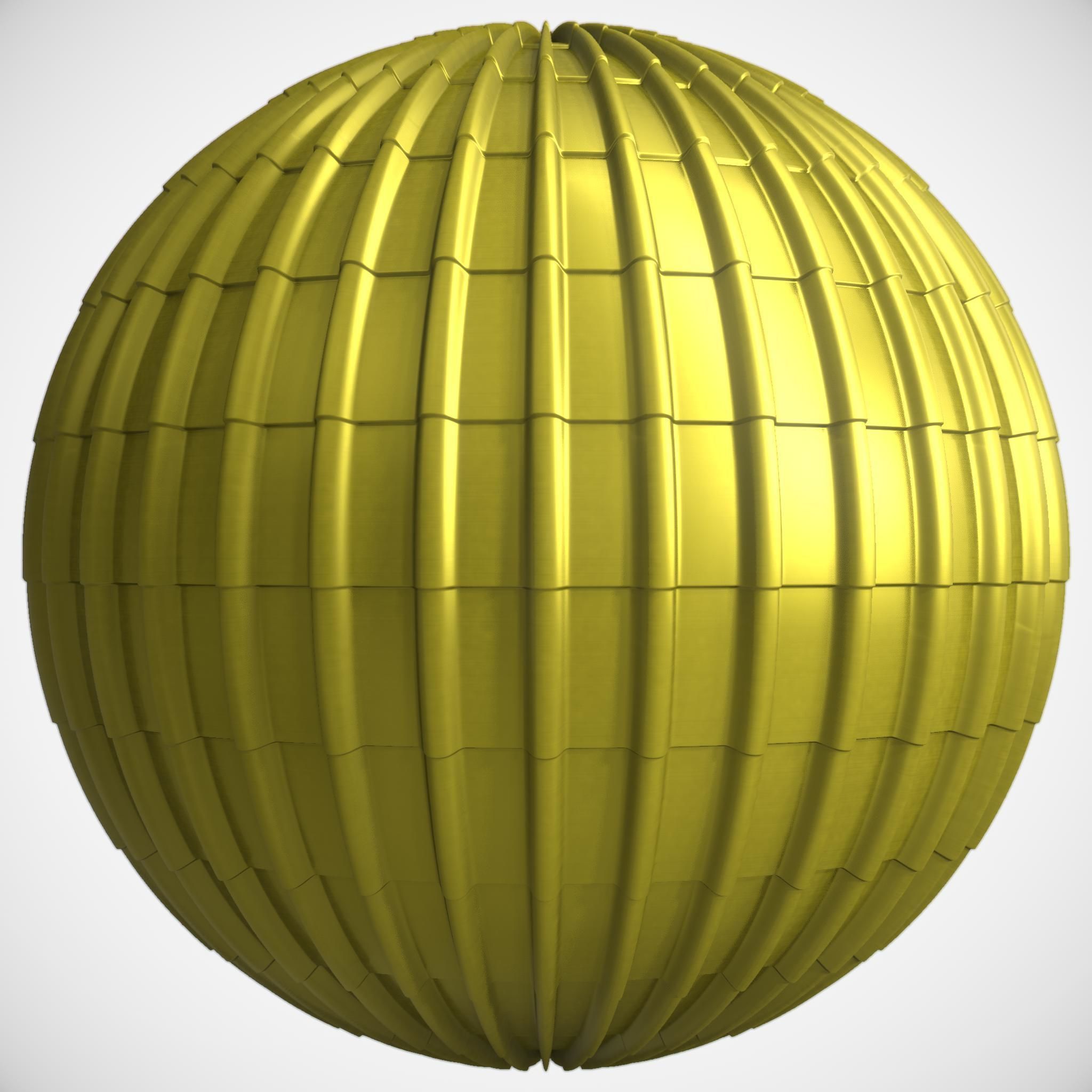 Roof Tile Materials 28- By 3 color Pbr By Sbsar 4k Low-poly 3D model_1