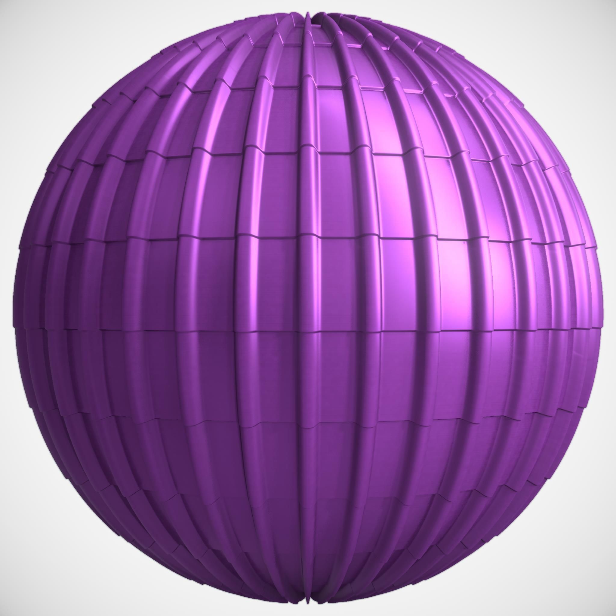 Roof Tile Materials 28- By 3 color Pbr By Sbsar 4k Low-poly 3D model_2