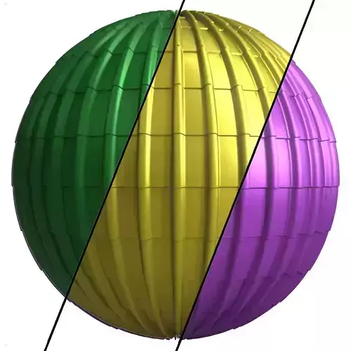 Roof Tile Materials 28- By 3 color Pbr By Sbsar 4k