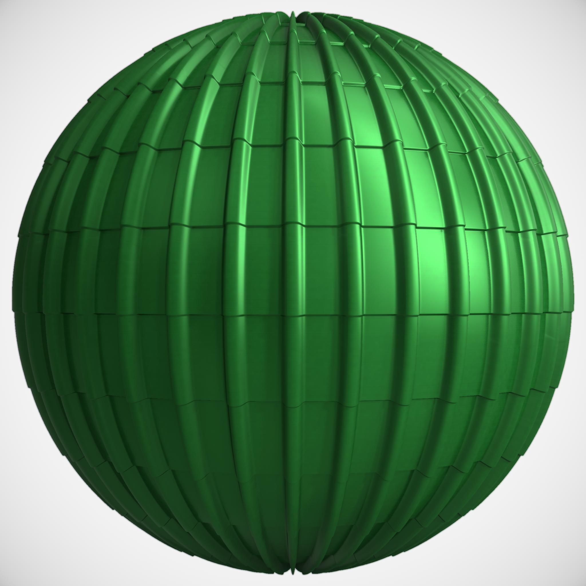 Roof Tile Materials 28- By 3 color Pbr By Sbsar 4k Low-poly 3D model_3