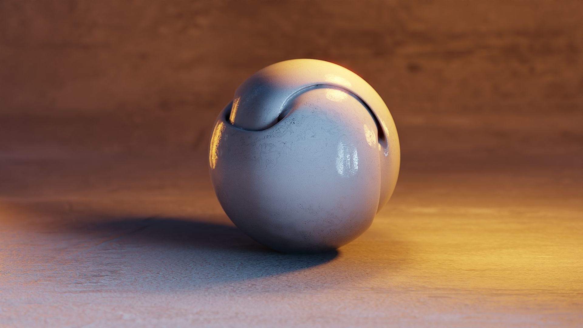 Gyroid Sphere Art Ball 3D print model_1