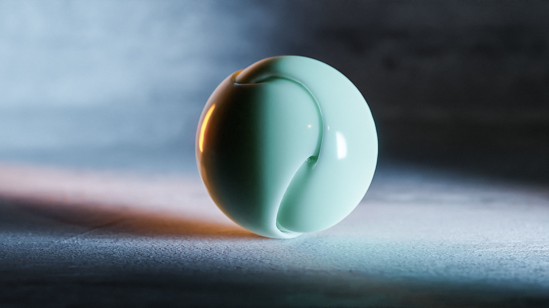 Gyroid Sphere Art Ball 3D print model_3