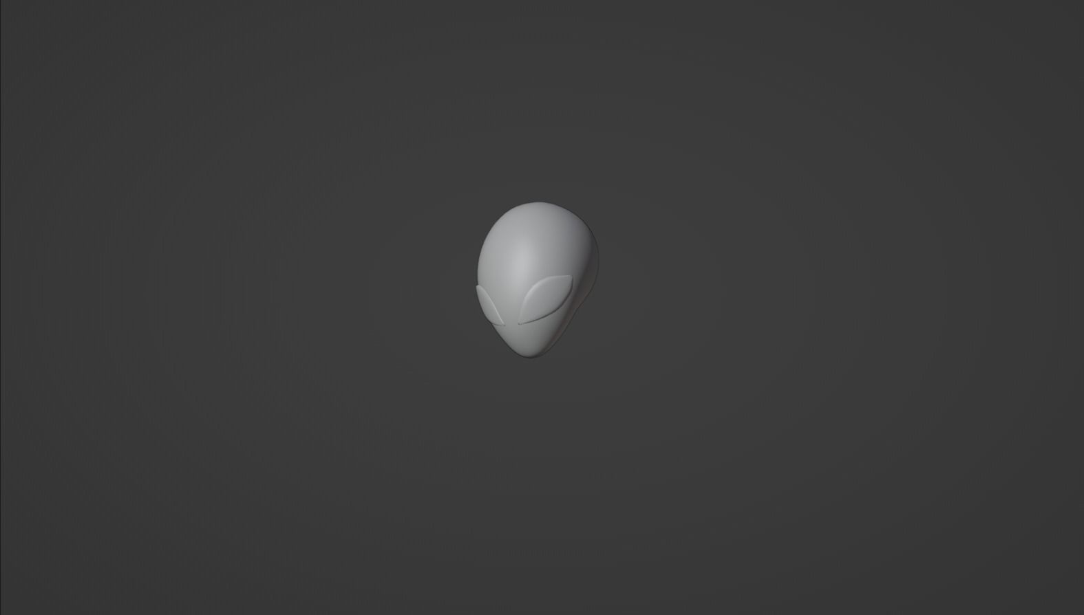 Alien Head 3D model_1