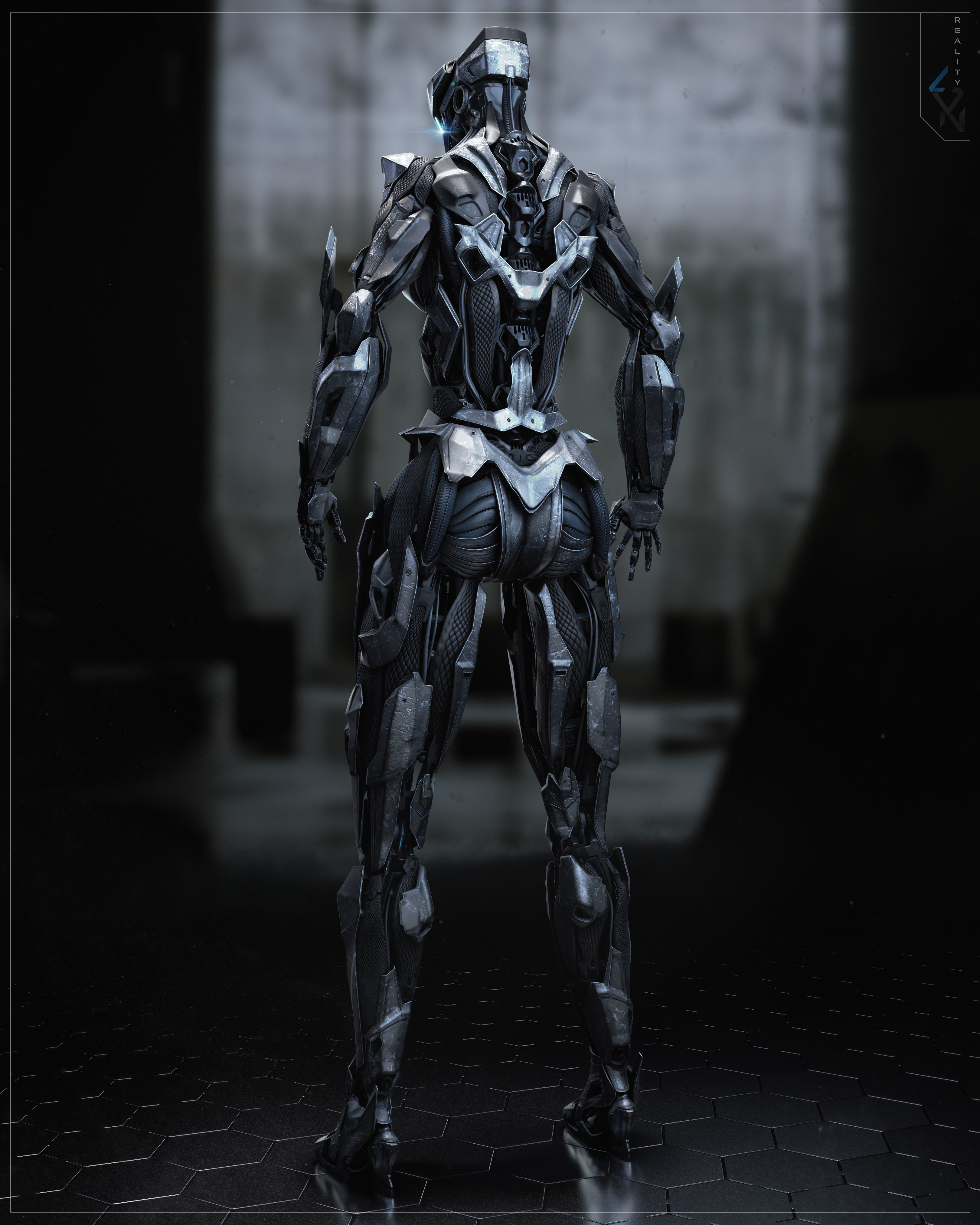 Free Female Robot Rig - Project free 3D model rigged | CGTrader