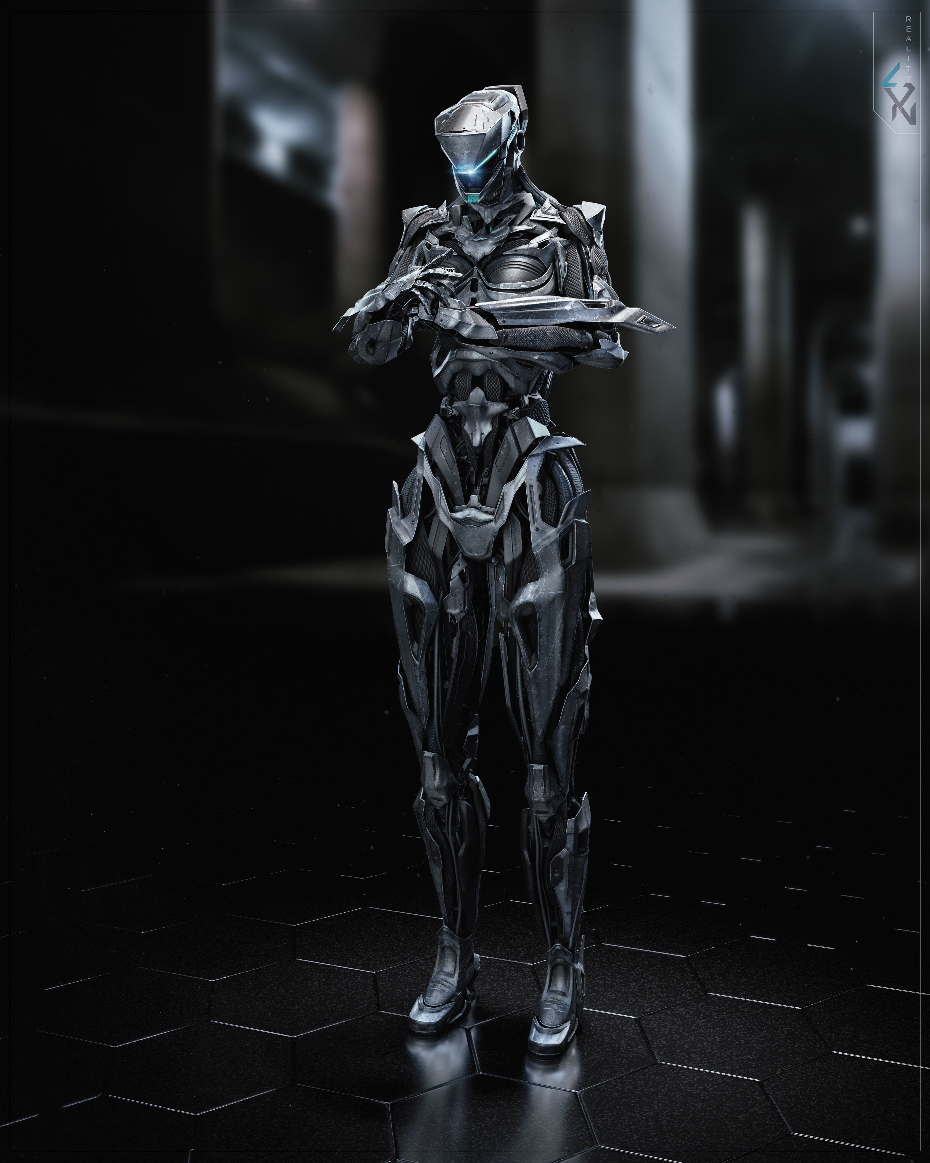 Free Female Robot Rig - Project free 3D model rigged | CGTrader