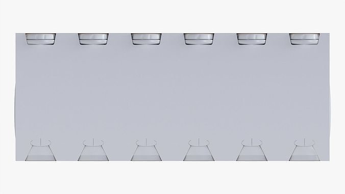 Fermented milk drink 12-pack bottles 3D model 5