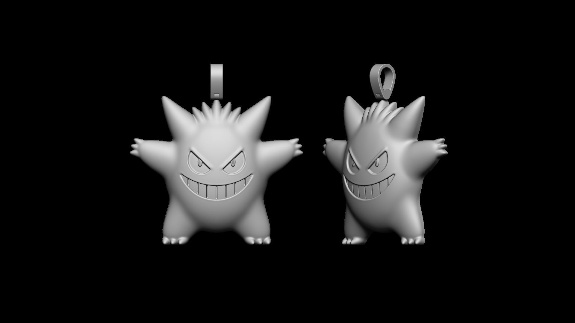 Gengar pendant 40 mm 3D print model_1