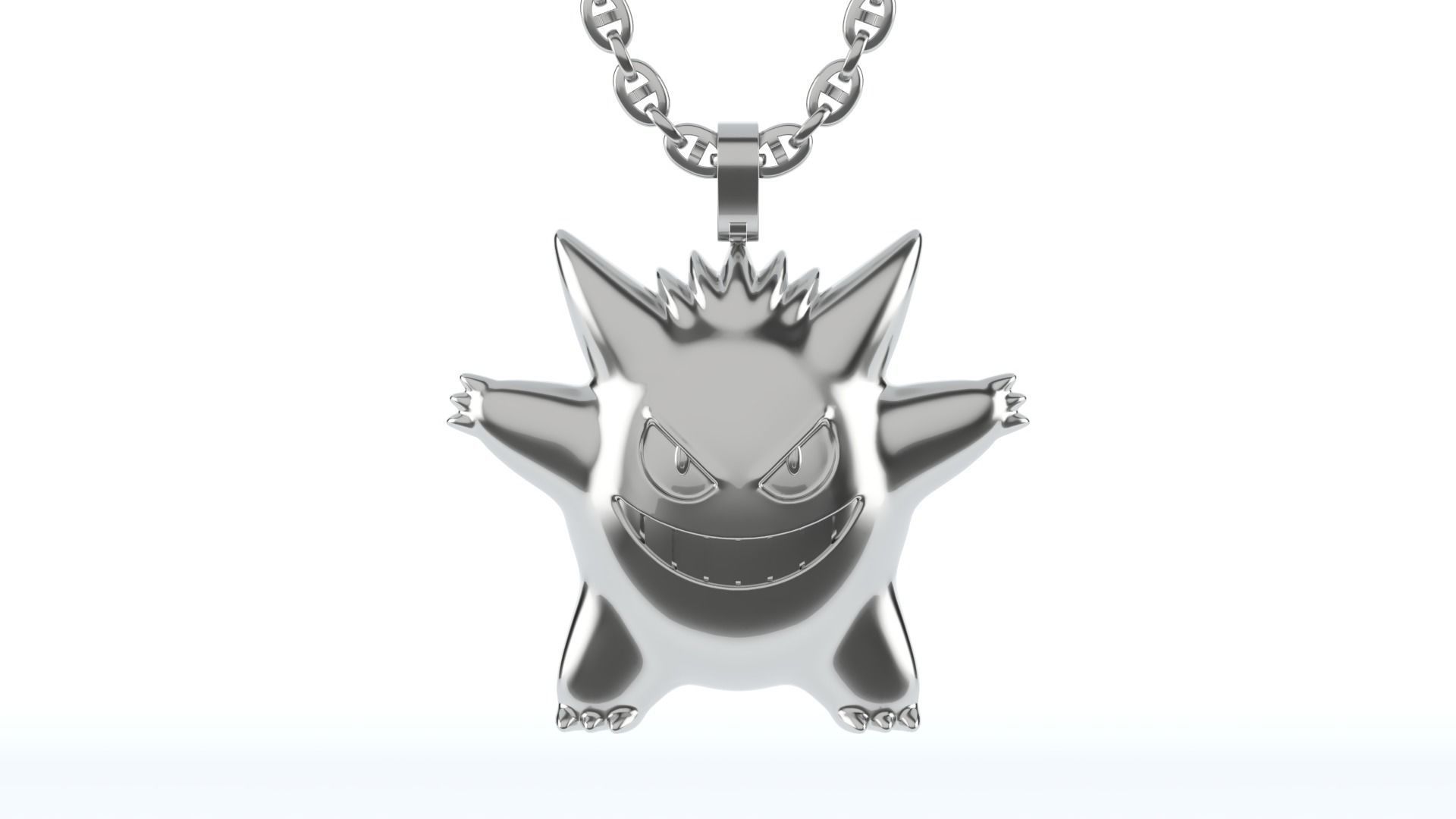 Gengar pendant 40 mm 3D print model_6