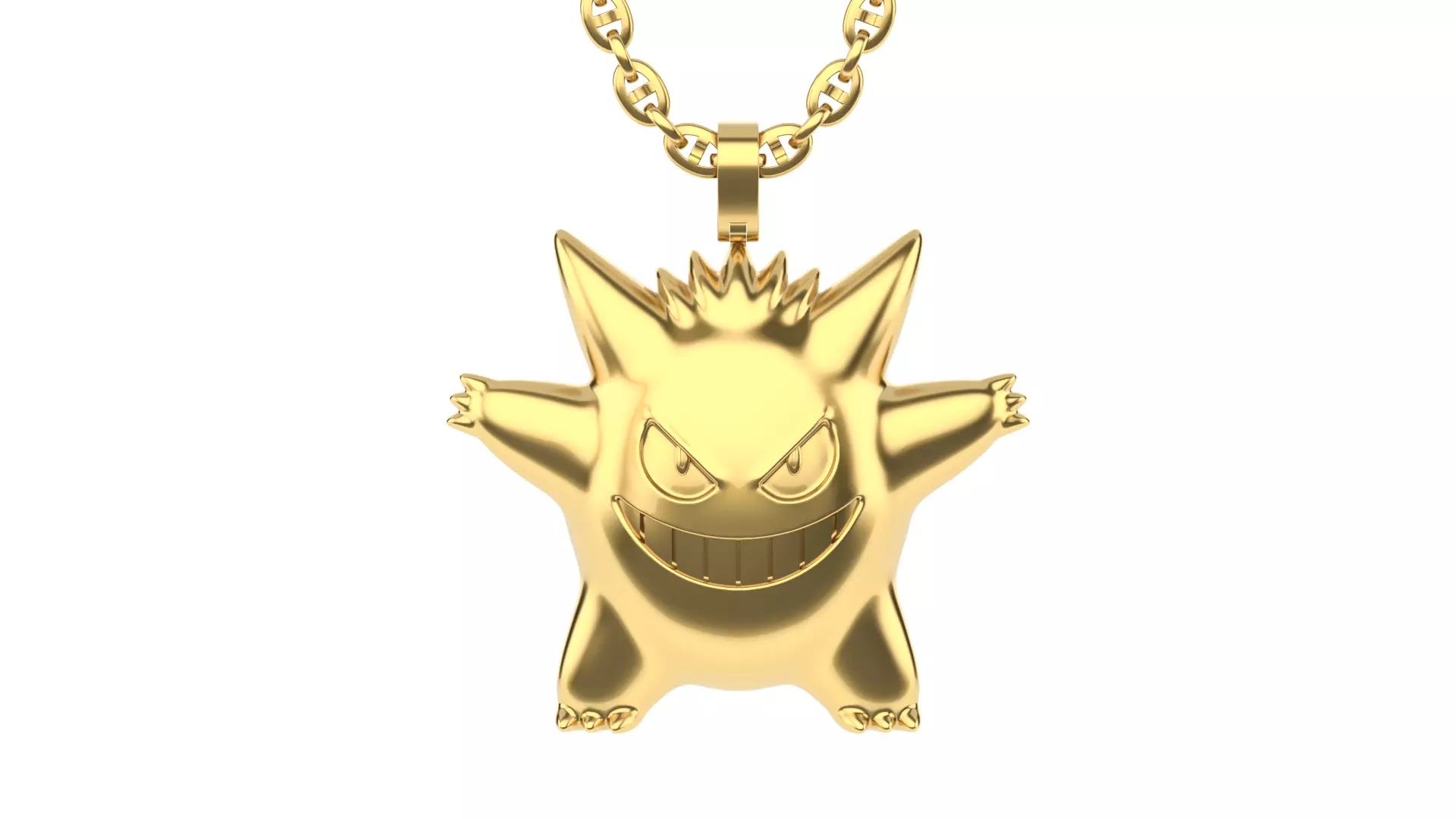 Gengar pendant 40 mm 3D print model_0