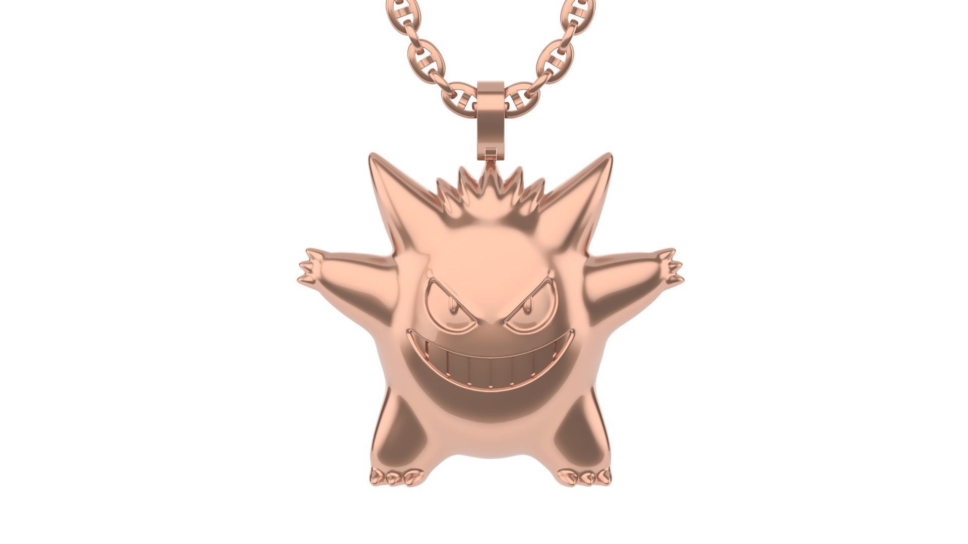 Gengar pendant 40 mm 3D print model_4
