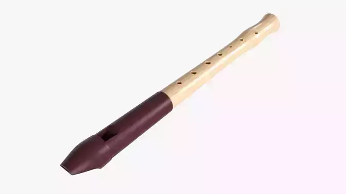 Soprano flute 3D model