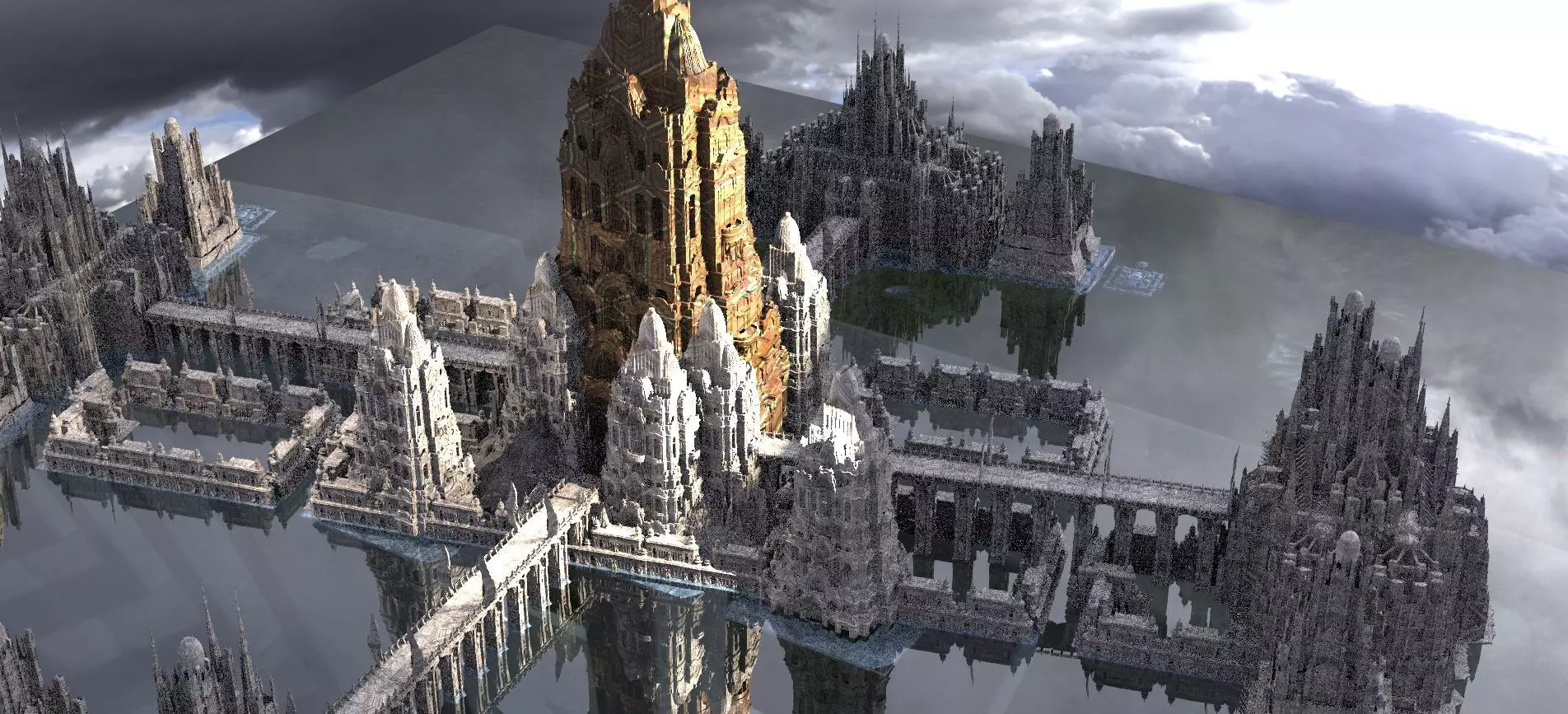 El Dorado City part 1 Kit bash 3D model_0