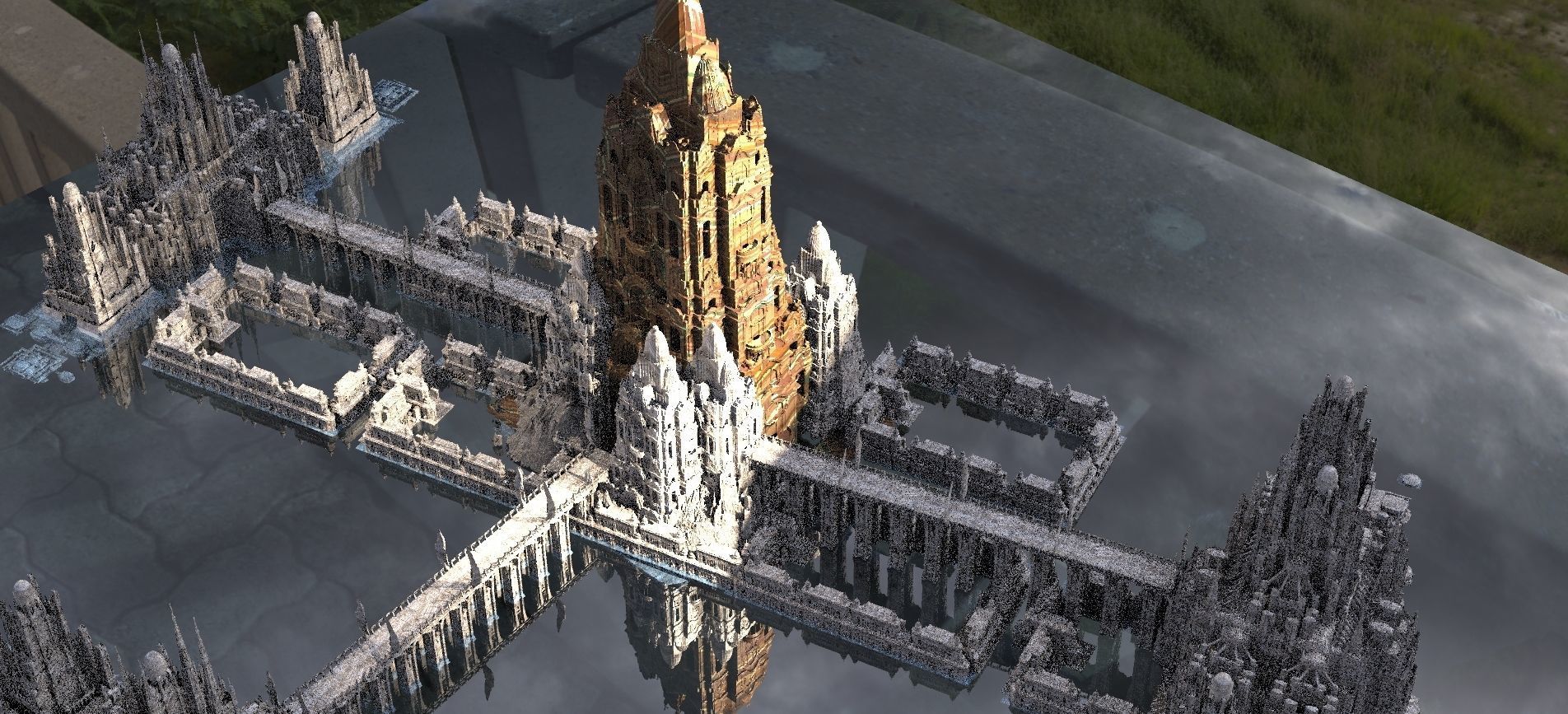 El Dorado City part 1 Kit bash 3D model_1