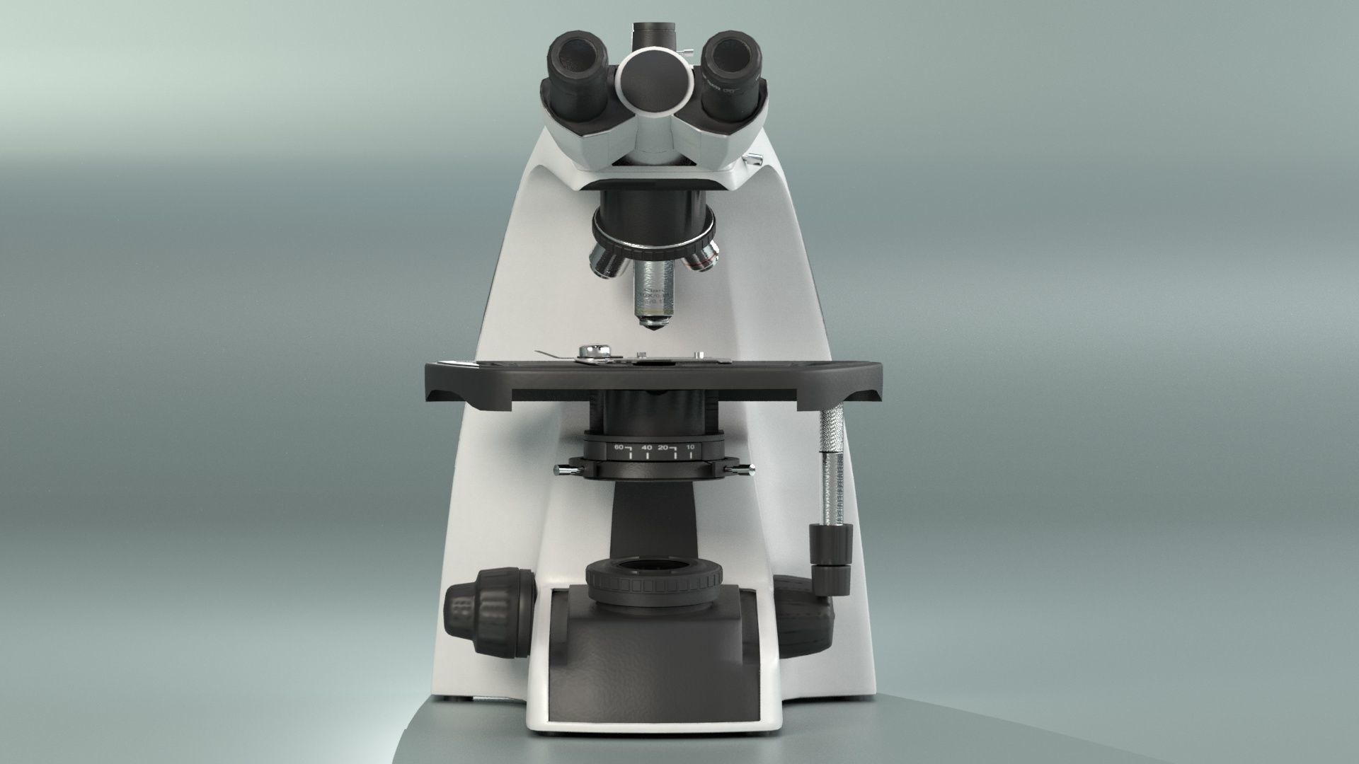 Microscope Infinity - PBR Asset Low-poly Low-poly 3D model_3