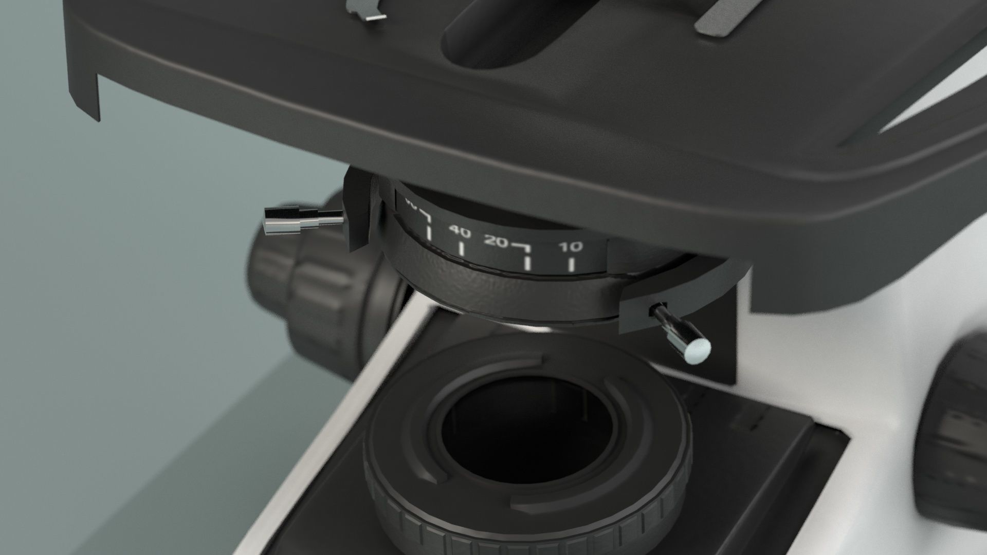 Microscope Infinity - PBR Asset Low-poly Low-poly 3D model_4