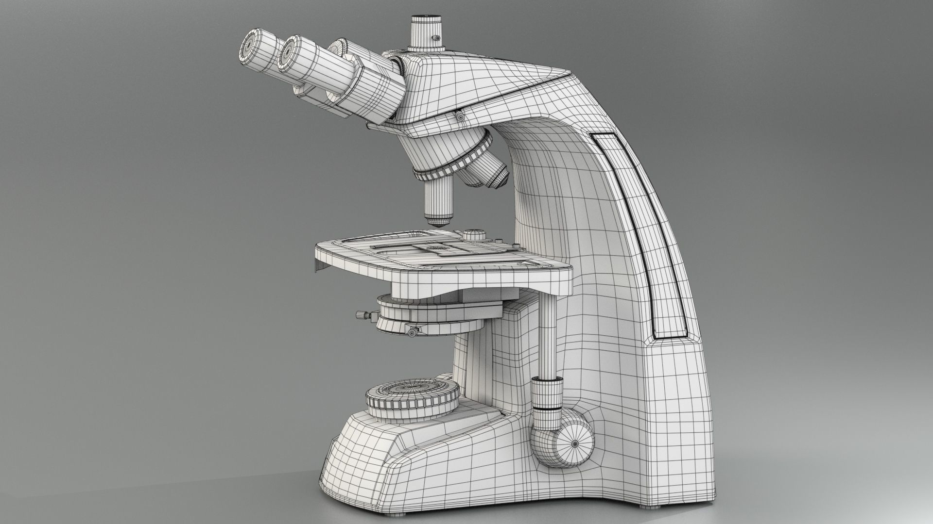 Microscope Infinity - PBR Asset Low-poly Low-poly 3D model_6