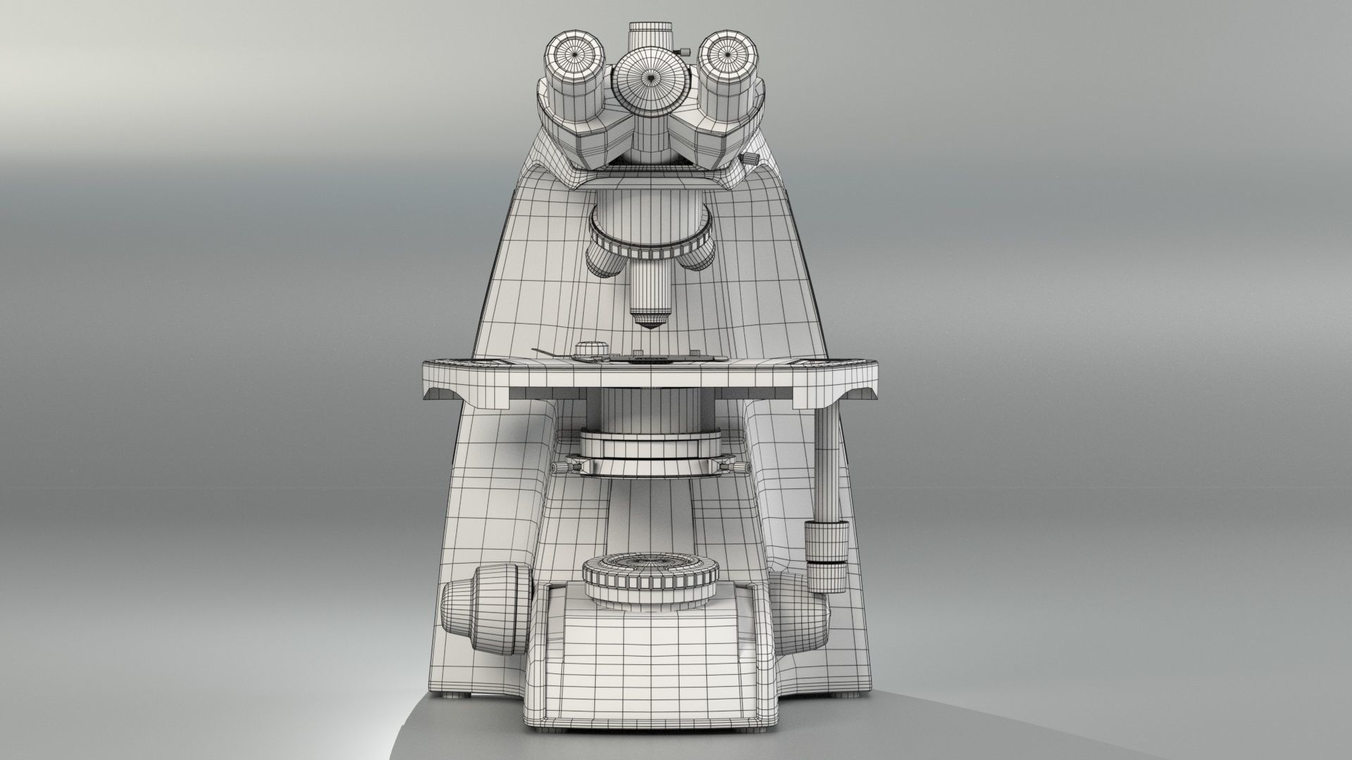 Microscope Infinity - PBR Asset Low-poly Low-poly 3D model_5