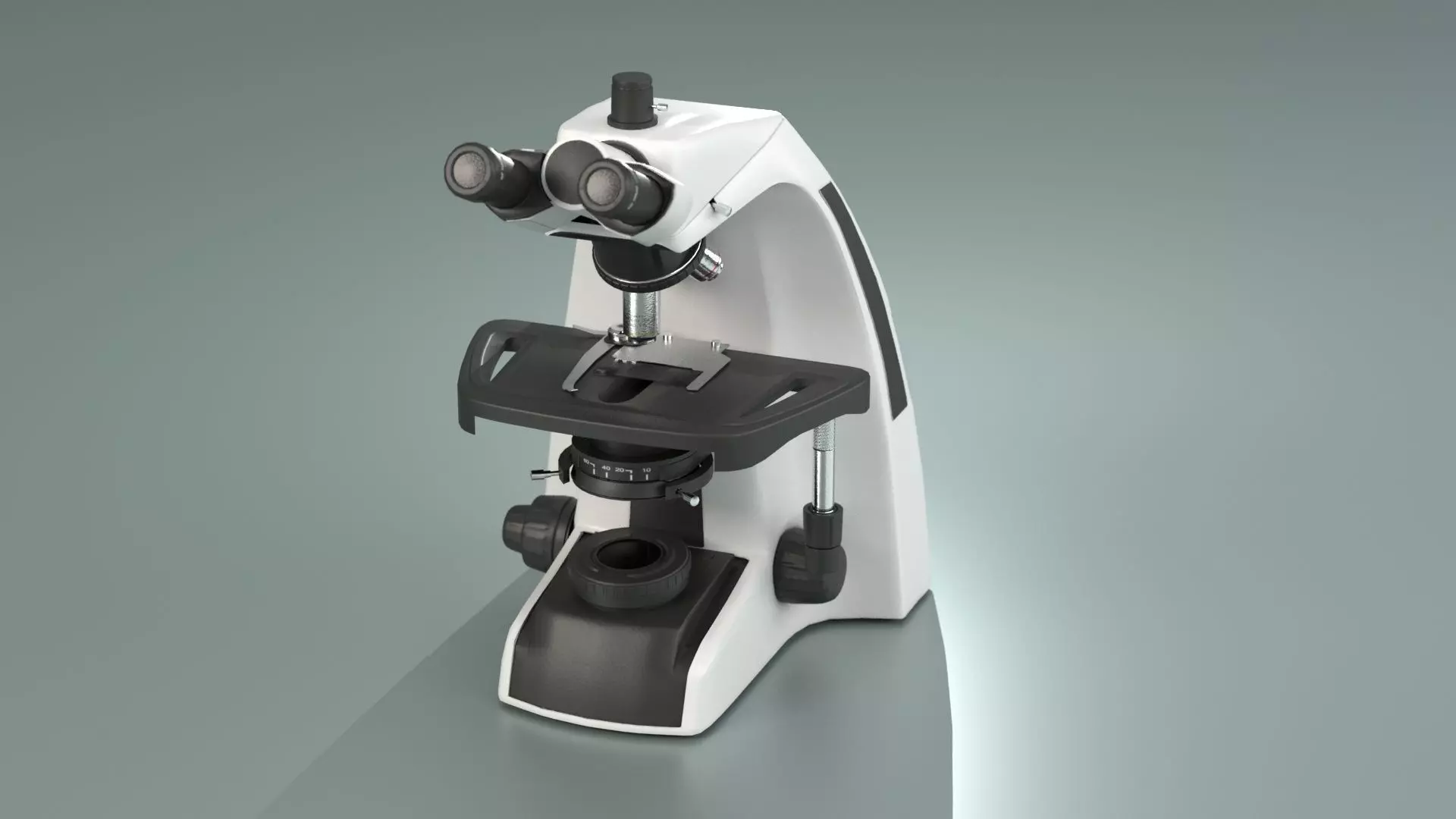 Microscope Infinity - PBR Asset Low-poly Low-poly 3D model_0