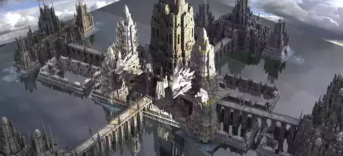 Tengu Ancient japan City Kit bash 2 3D model