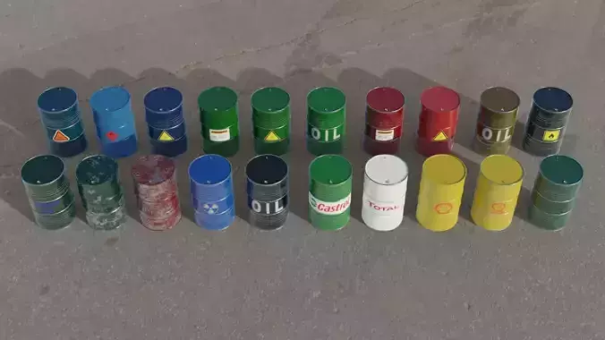 20 Barrel 3D models