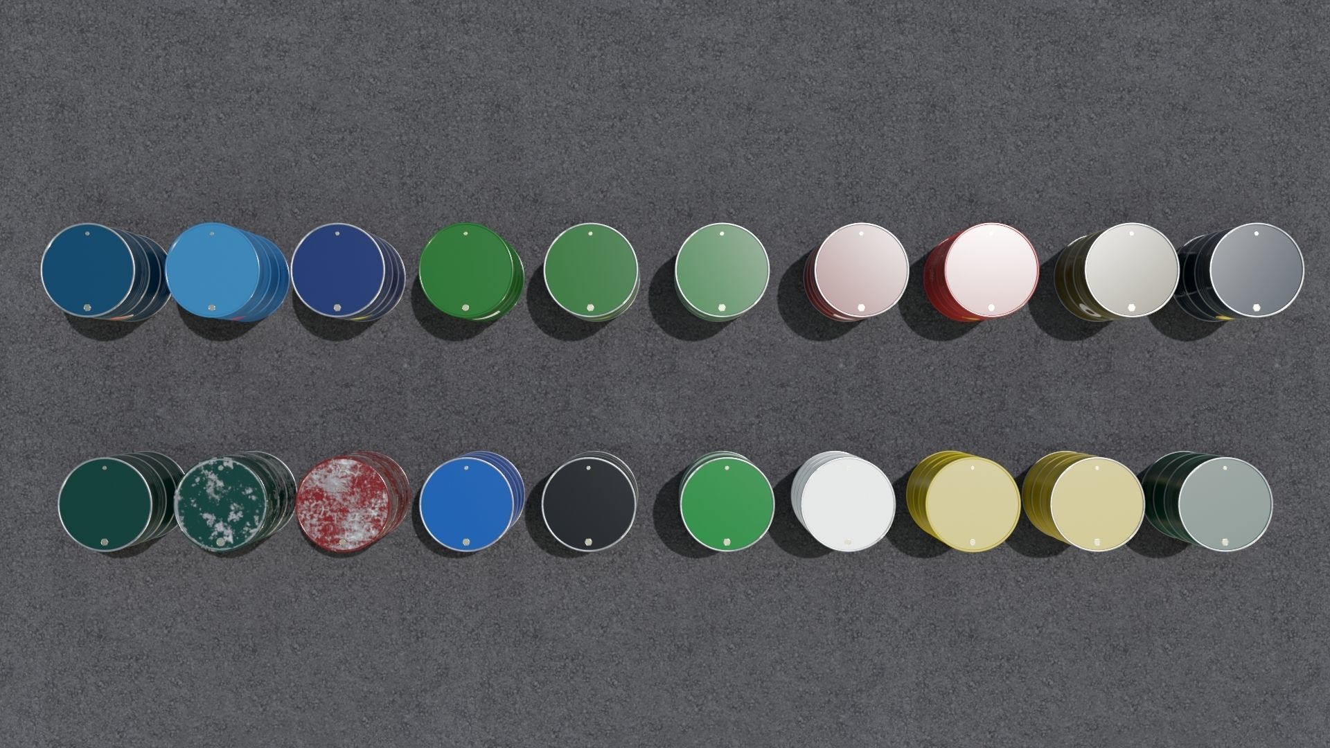 20 Barrel 3D models Low-poly 3D model_16