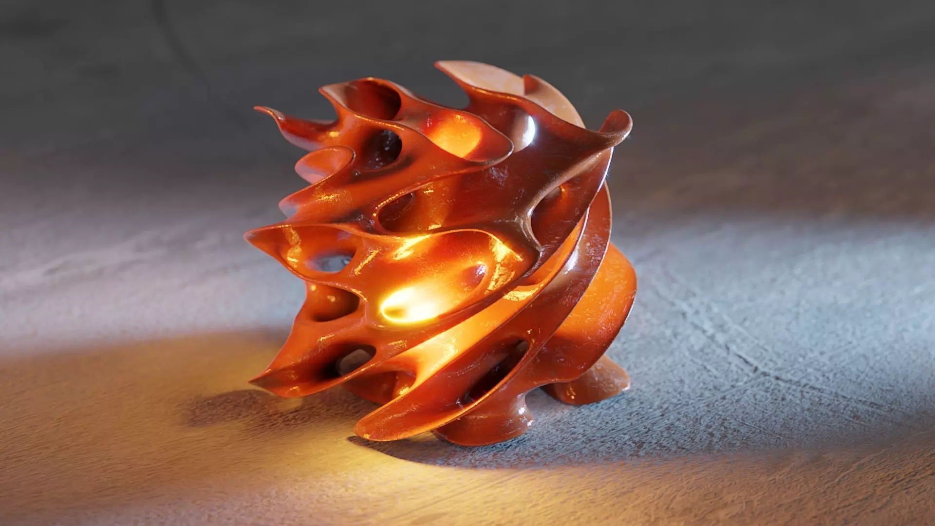 Twisted Gyroid Minimal Surface  3D print model_0