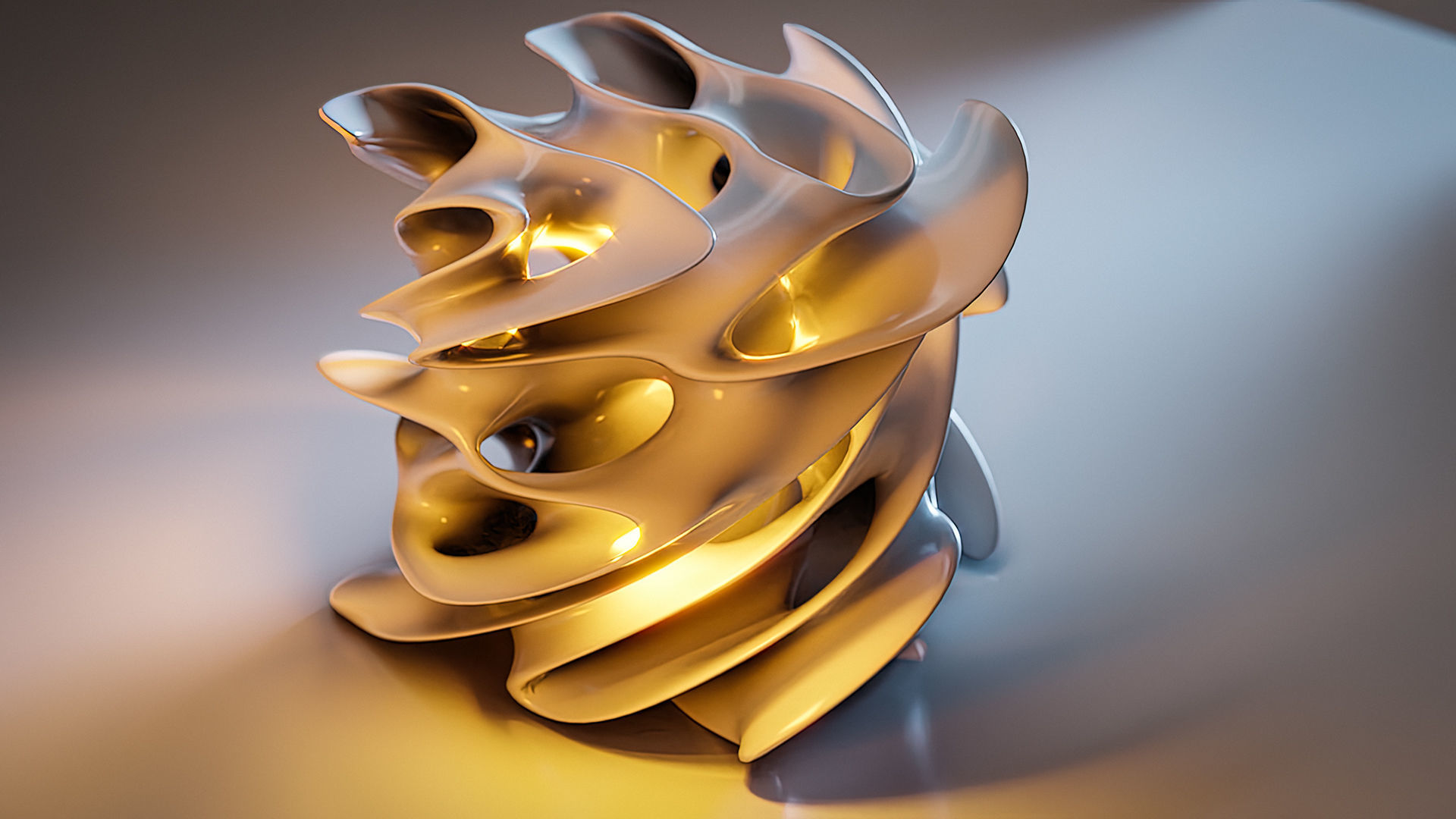 Twisted Gyroid Minimal Surface  3D print model_4