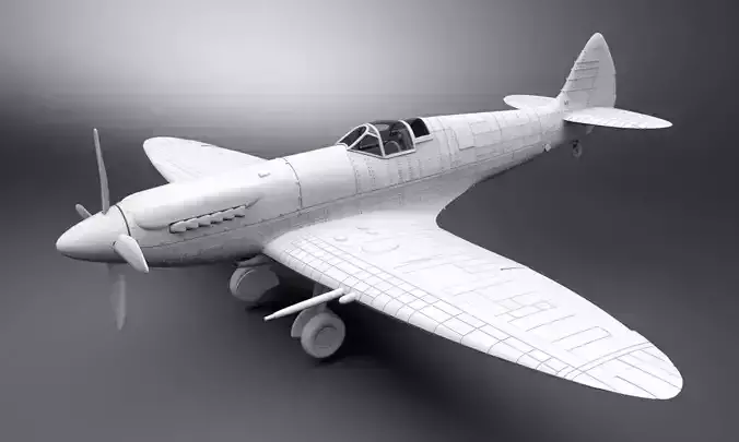 Spitfire scale model   3D print model