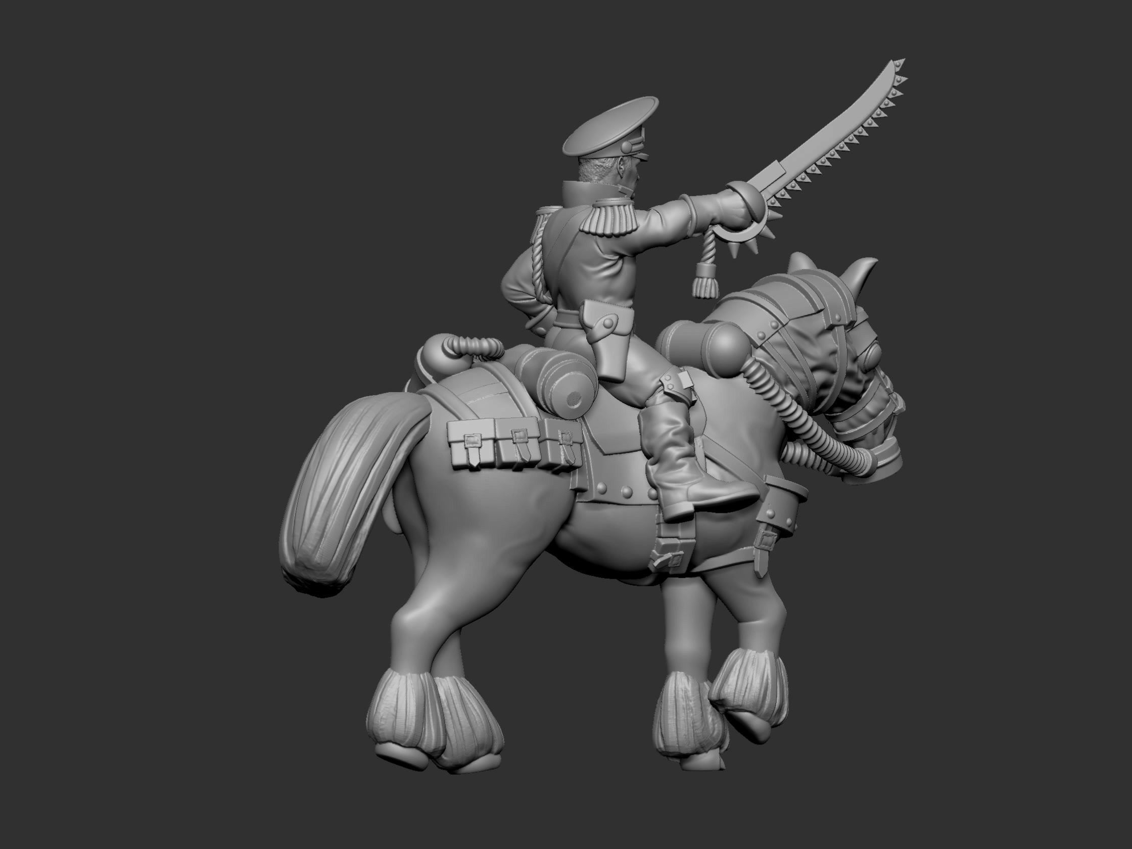 War horses 3D print model_36