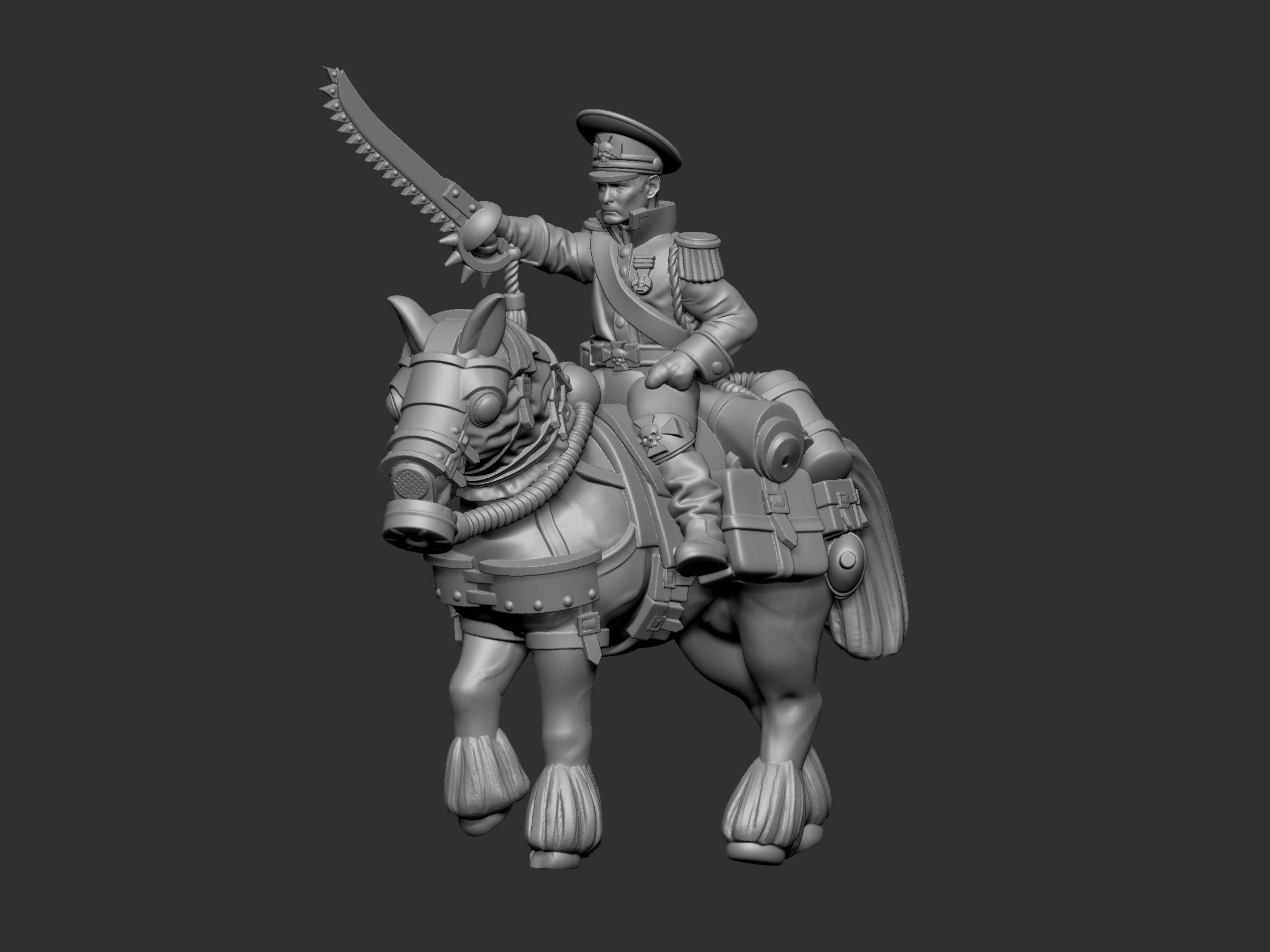 War horses 3D print model_9