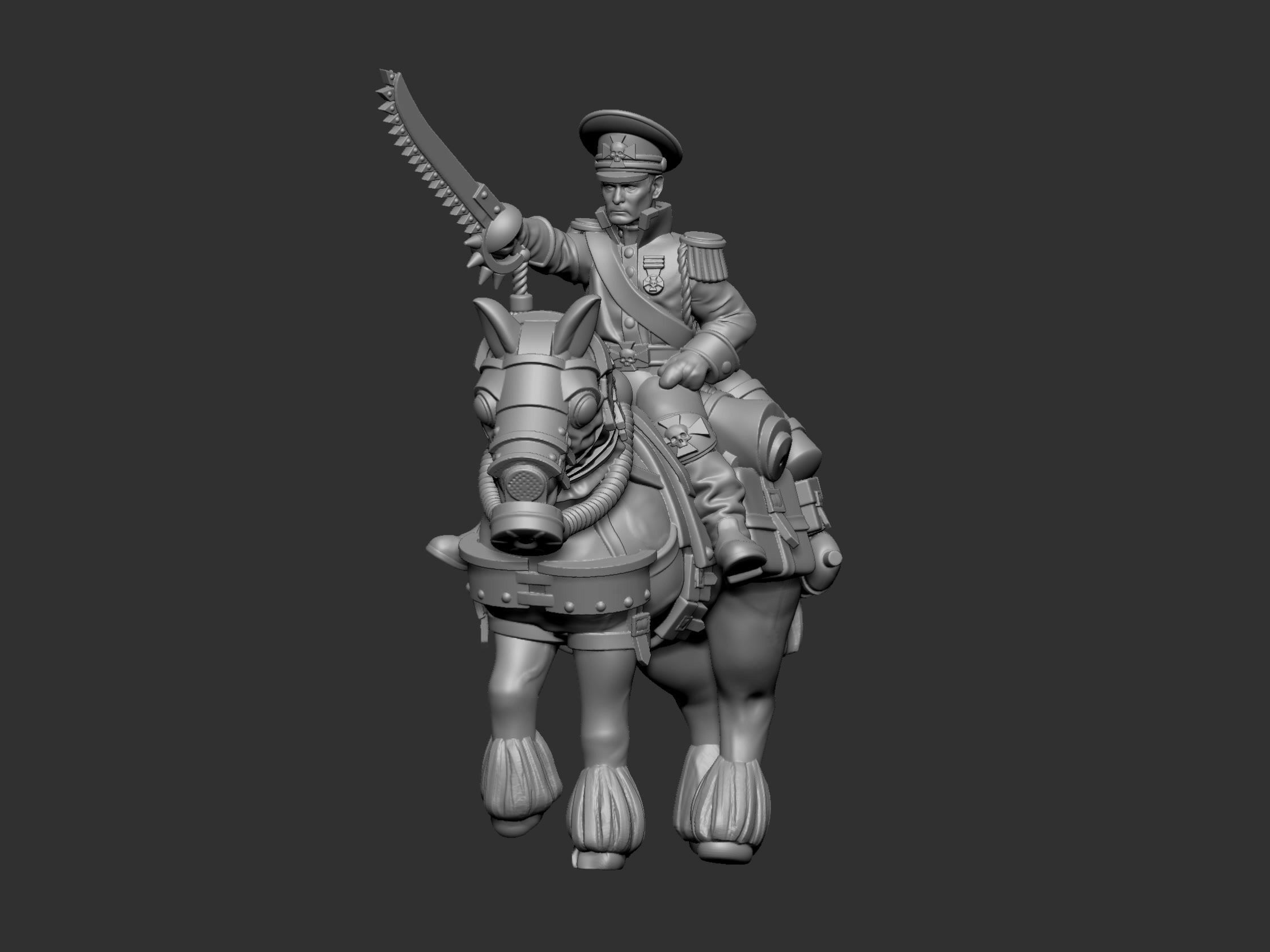 War horses 3D print model_31