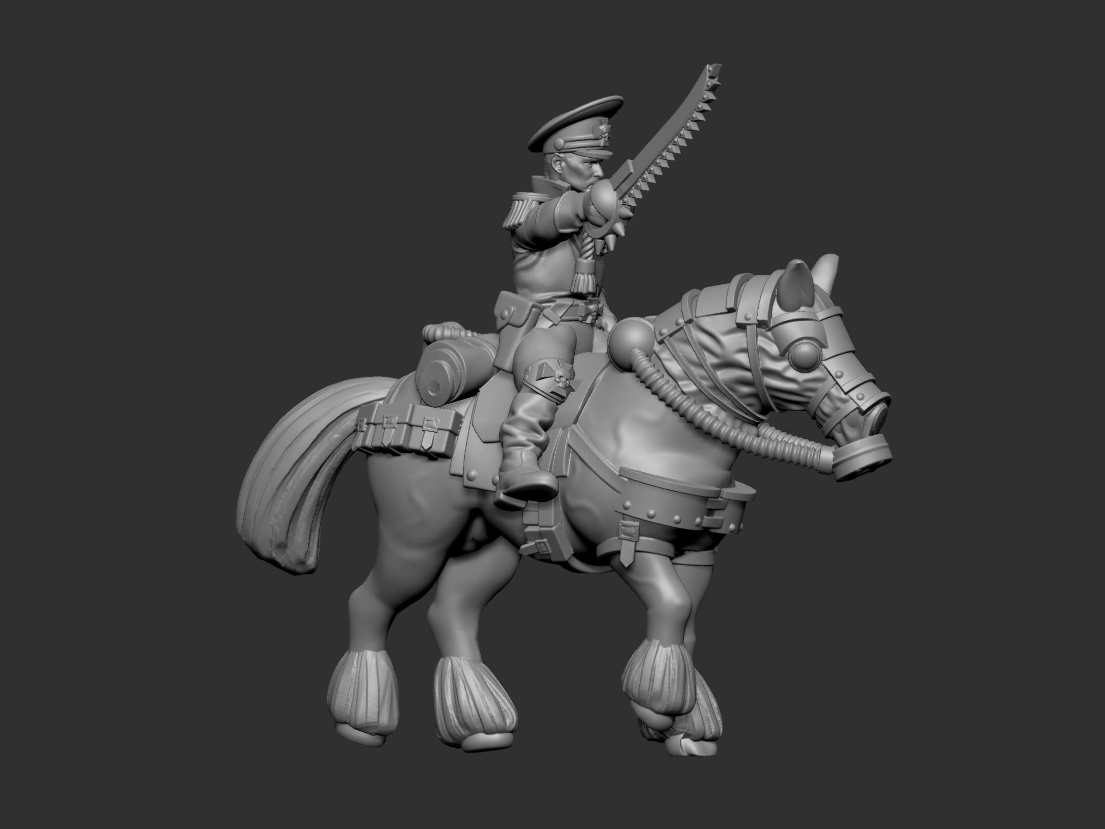 War horses 3D print model_37