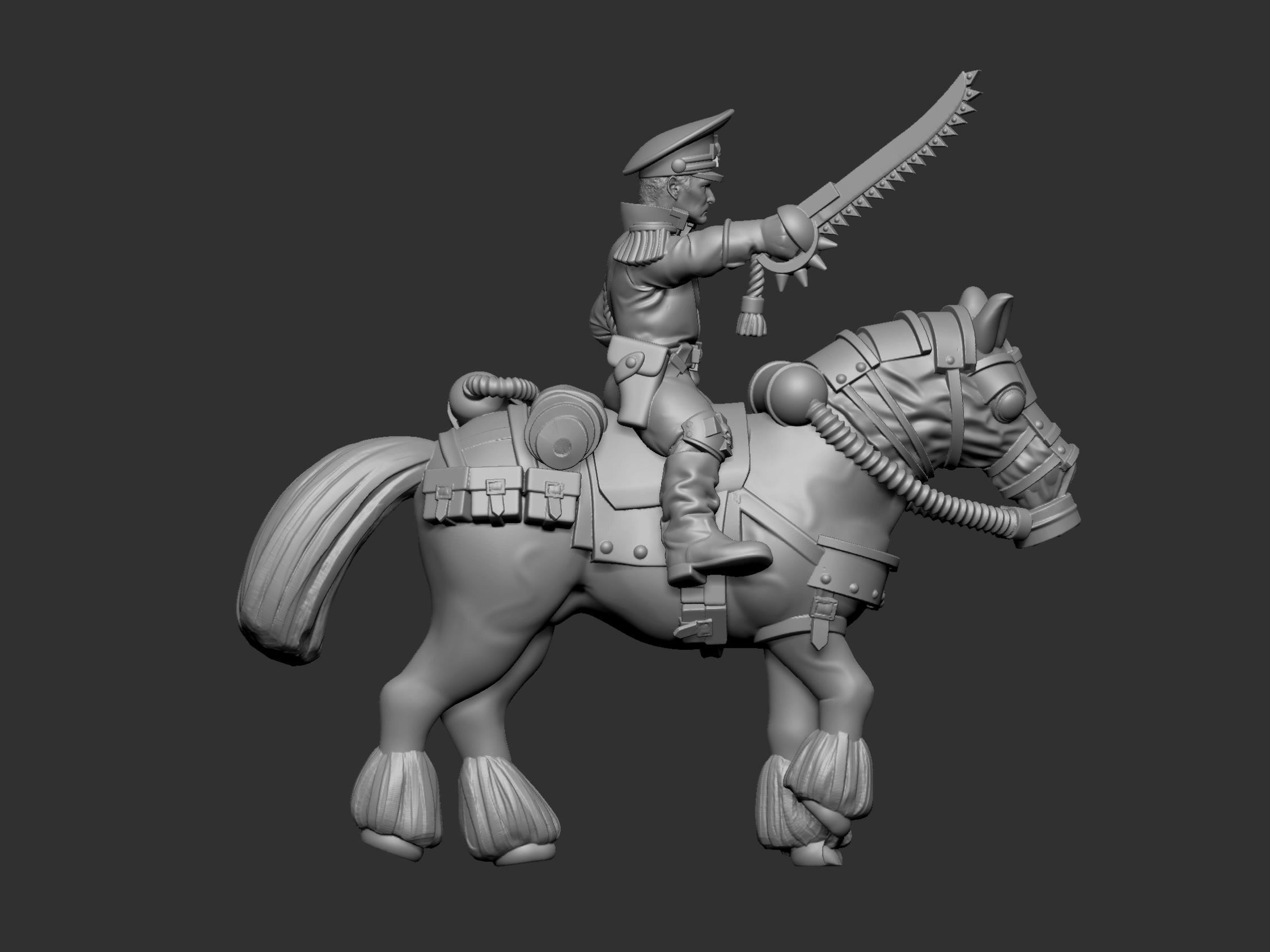 War horses 3D print model_38
