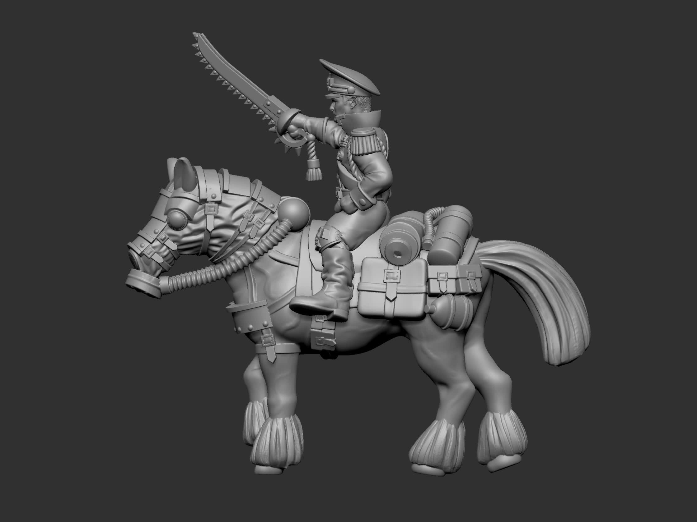 War horses 3D print model_27