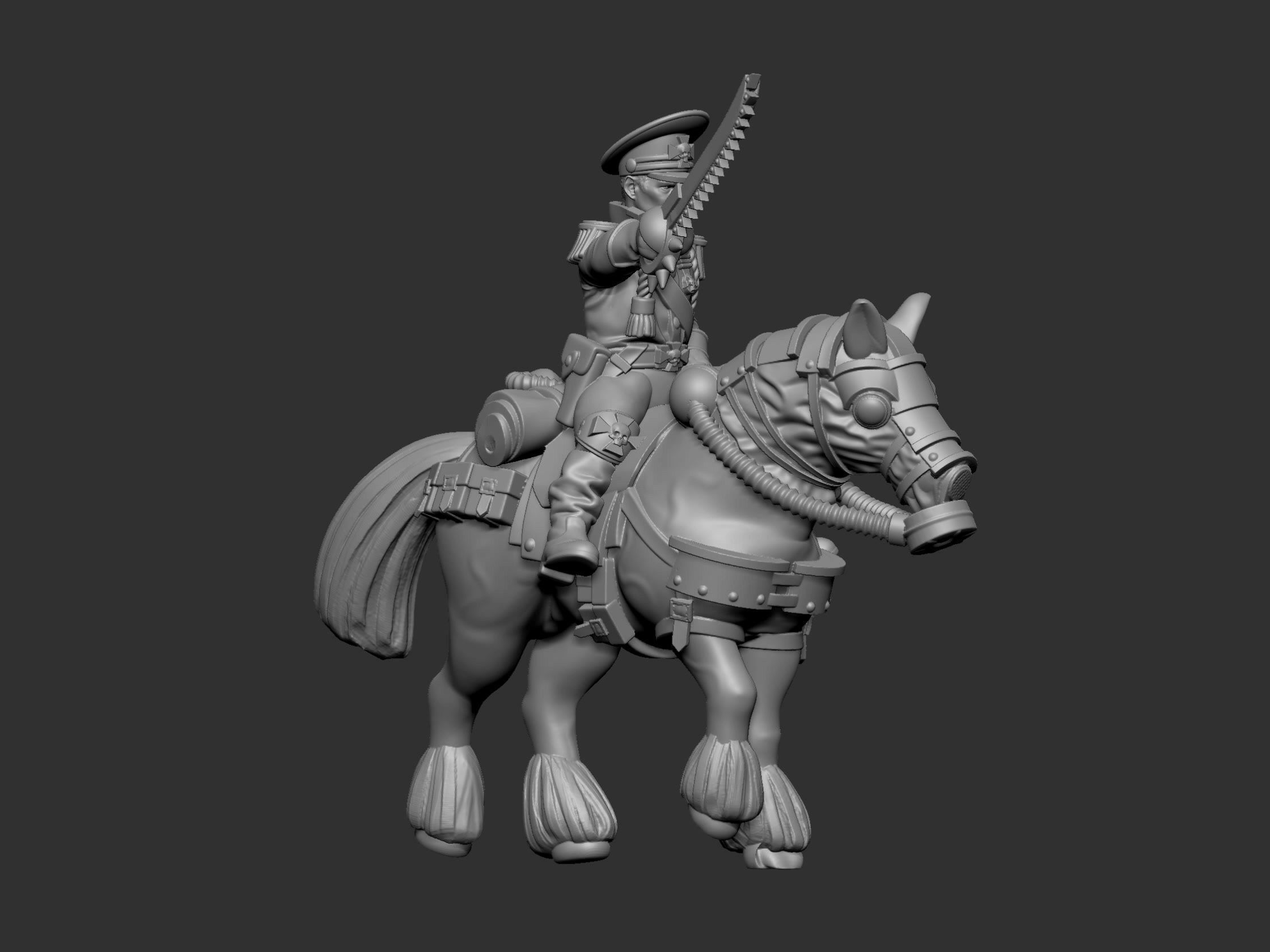 War horses 3D print model_17