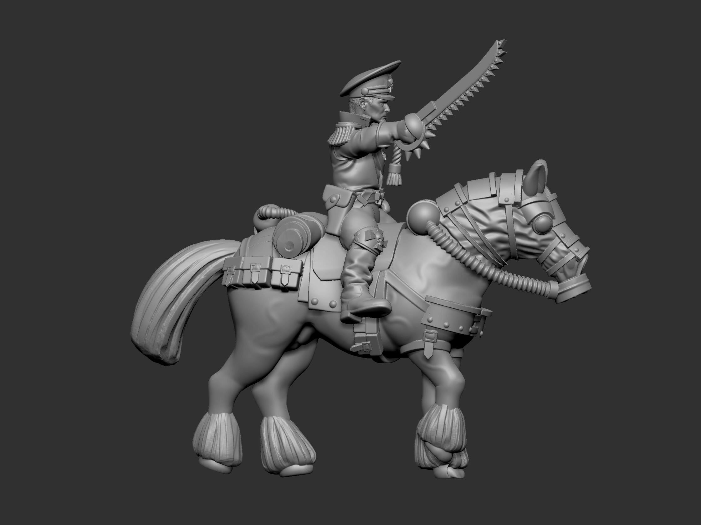War horses 3D print model_40