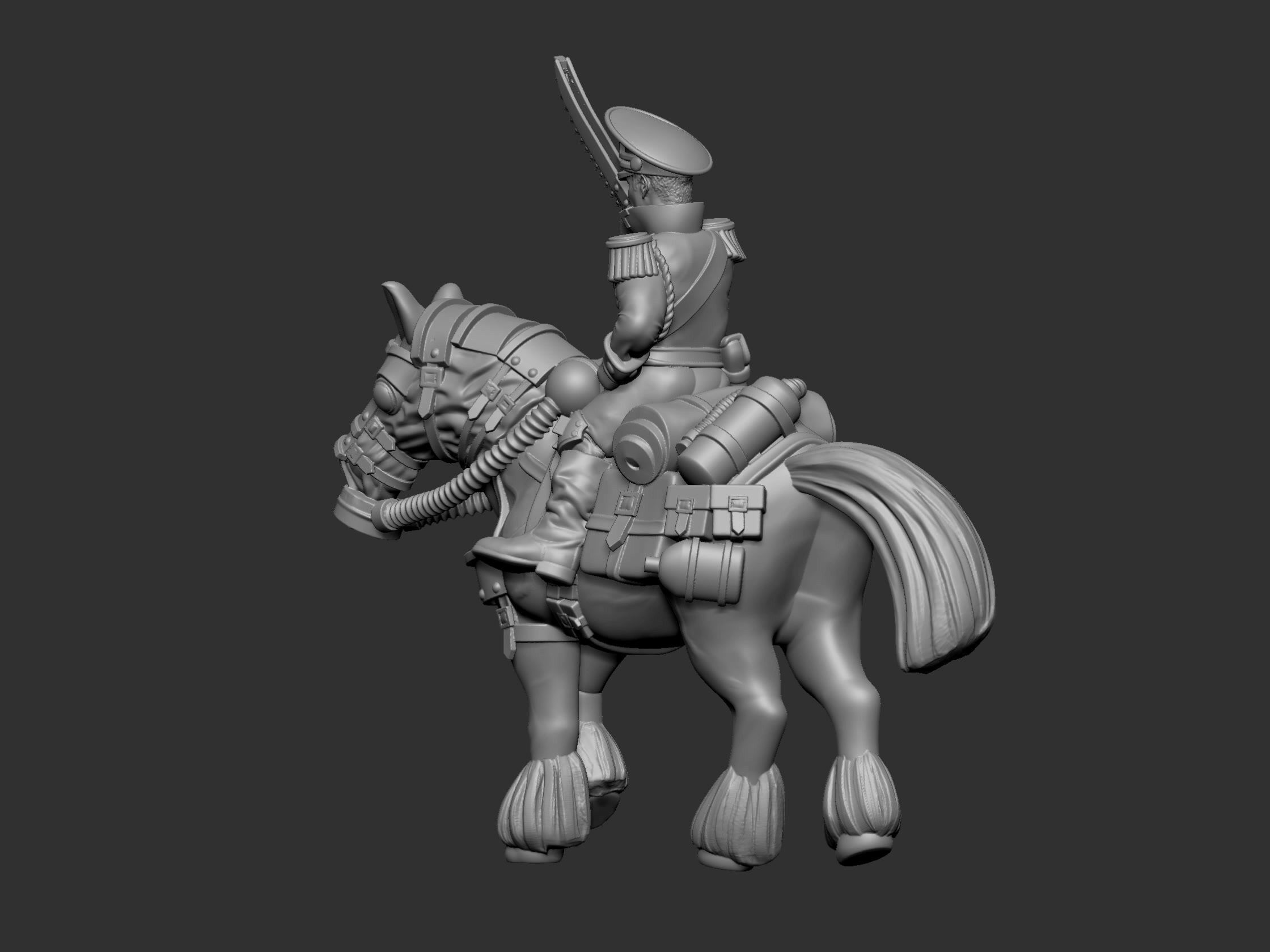 War horses 3D print model_25