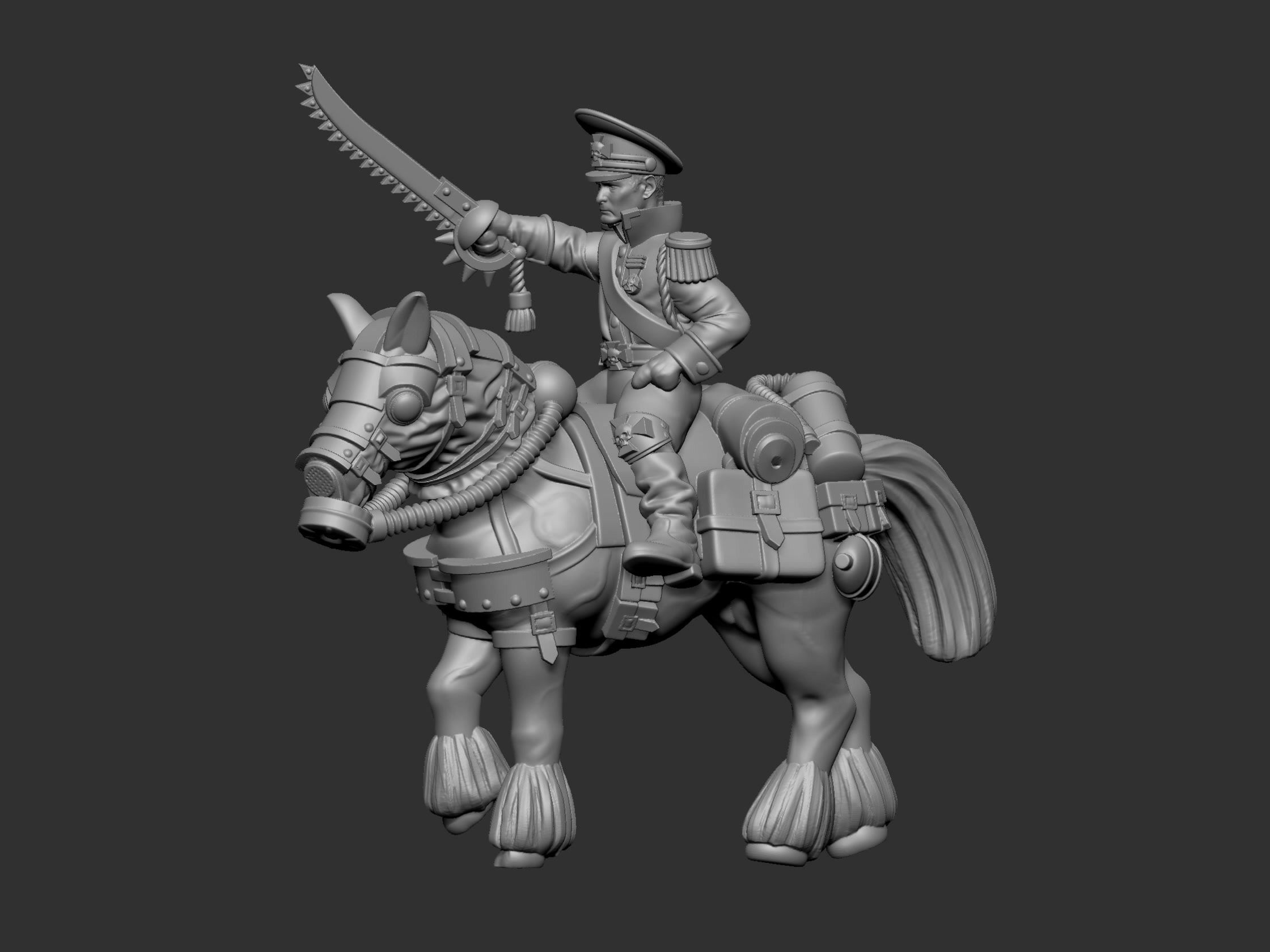 War horses 3D print model_29
