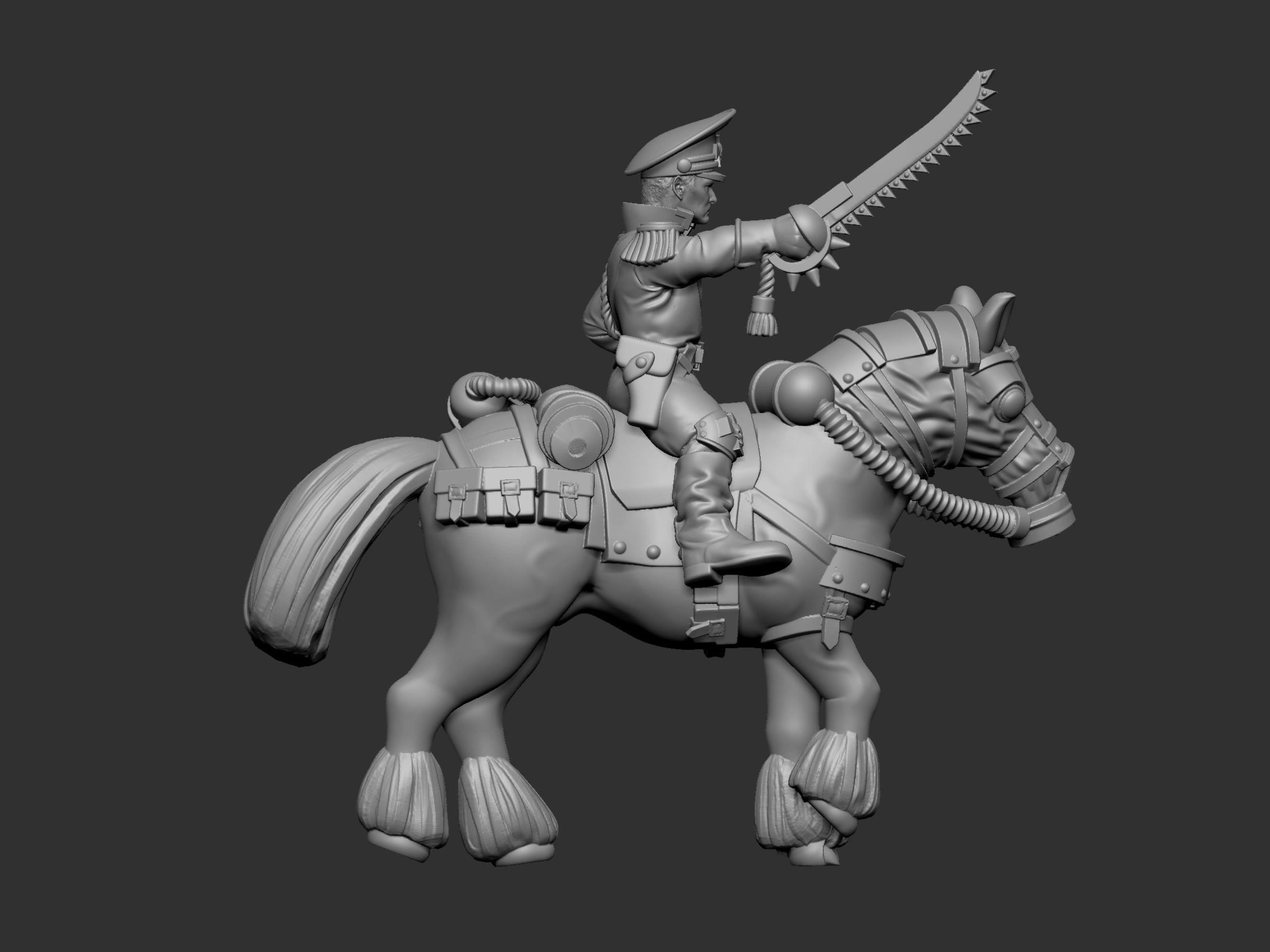 War horses 3D print model_42