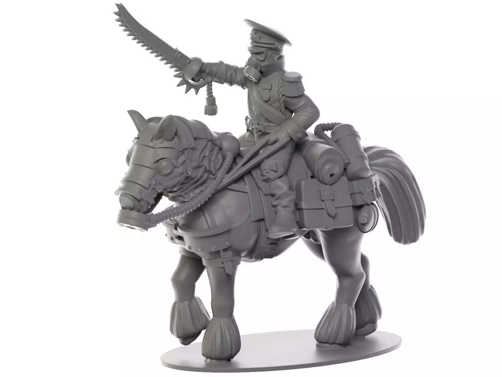 War horses 3D print model_0