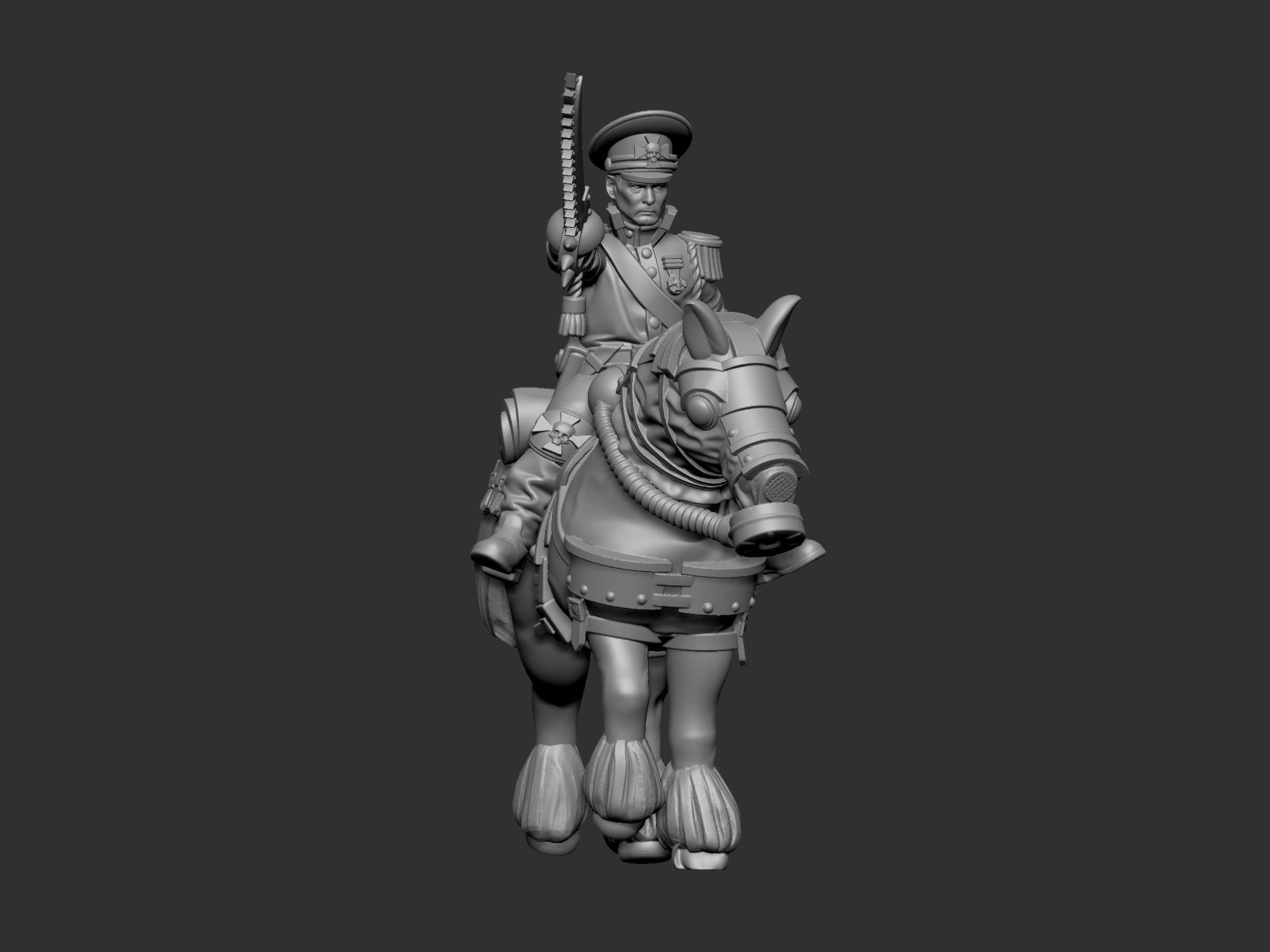War horses 3D print model_34