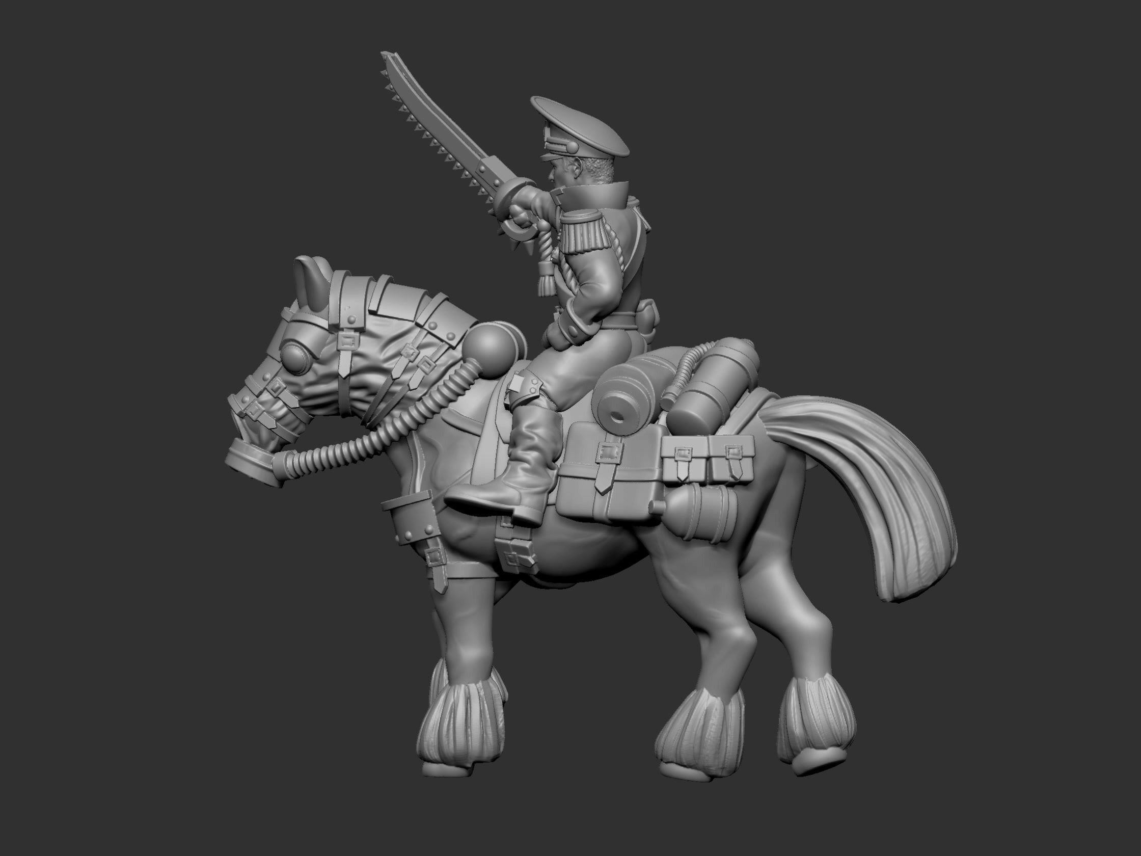 War horses 3D print model_21