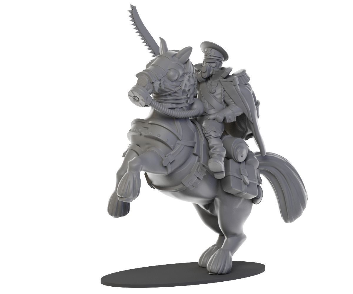 War horses 3D print model_5