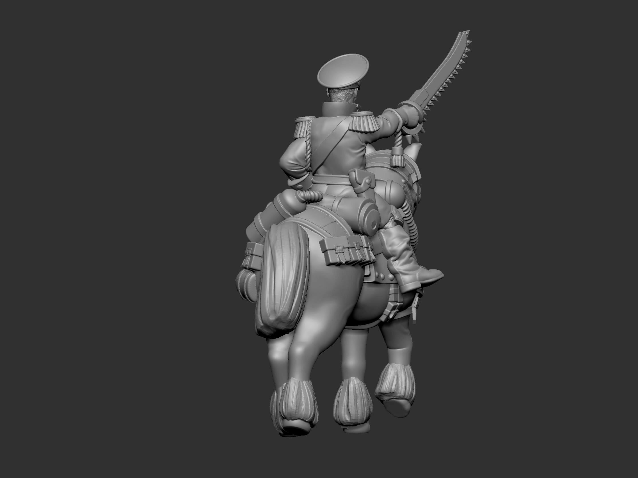 War horses 3D print model_33