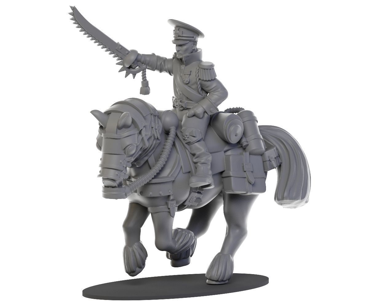 War horses 3D print model_4