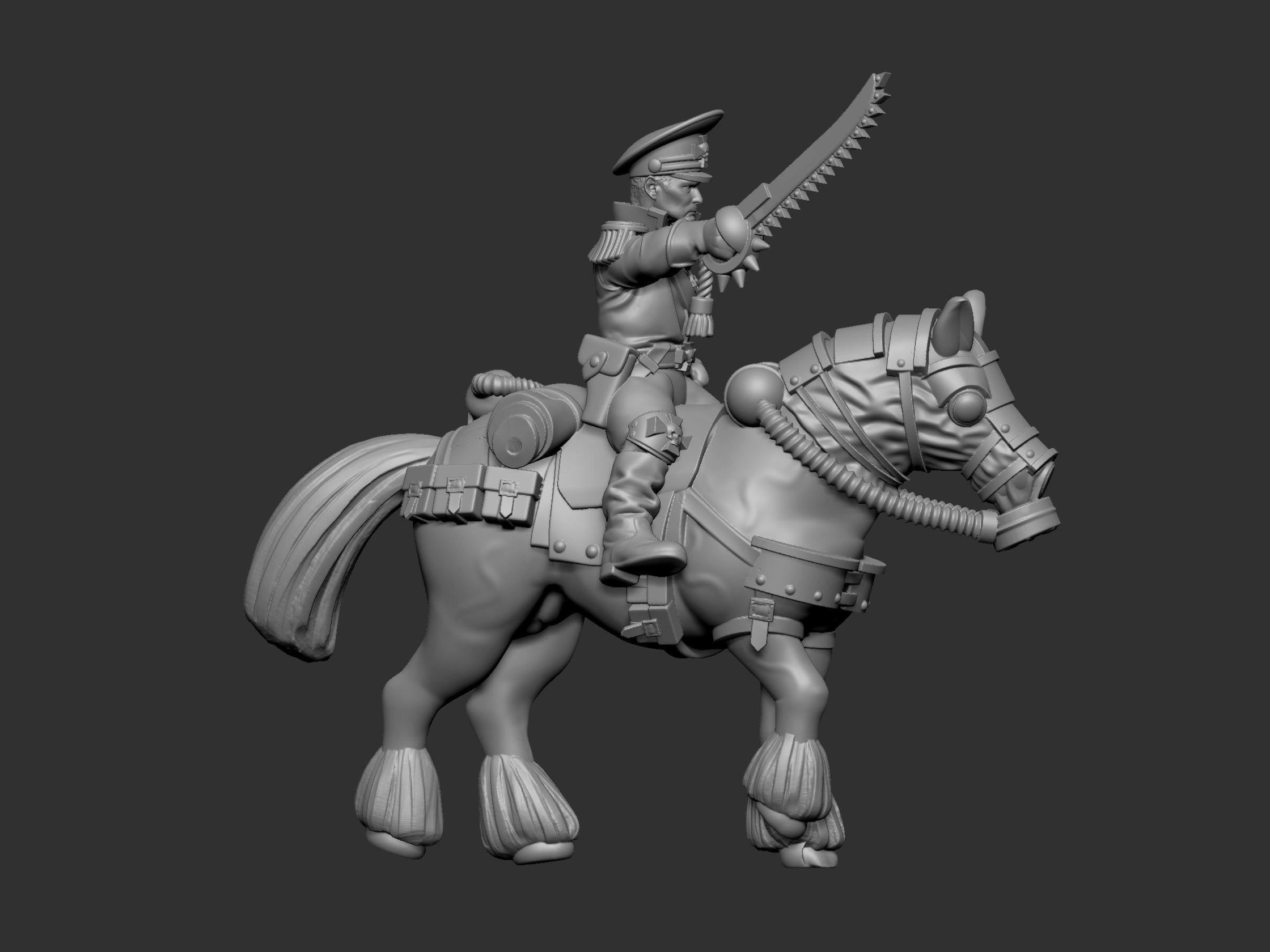 War horses 3D print model_15